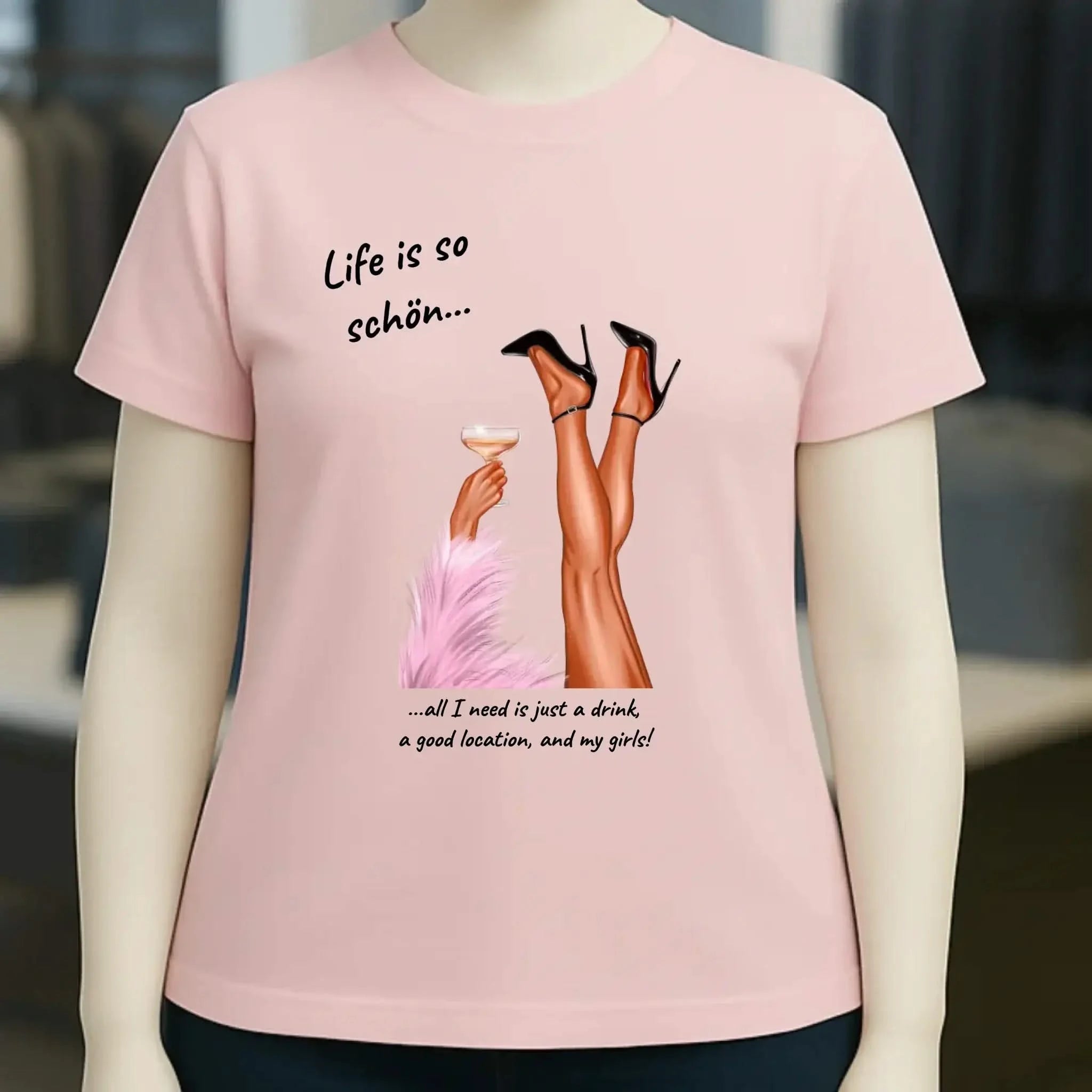 Party Legs personalisierbar - Ladies Premium T-Shirt XS-2XL aus Bio-Baumwolle für Damen