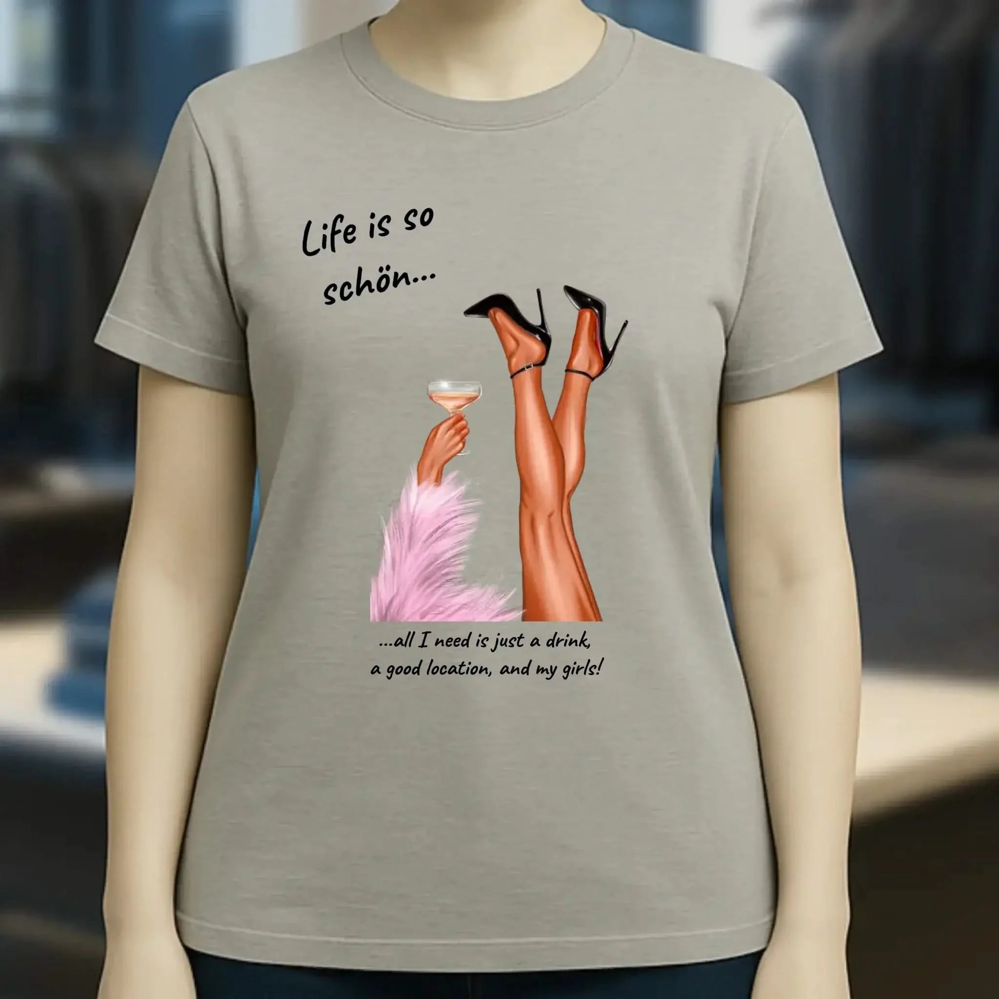 Party Legs personalisierbar - Ladies Premium T-Shirt XS-2XL aus Bio-Baumwolle für Damen
