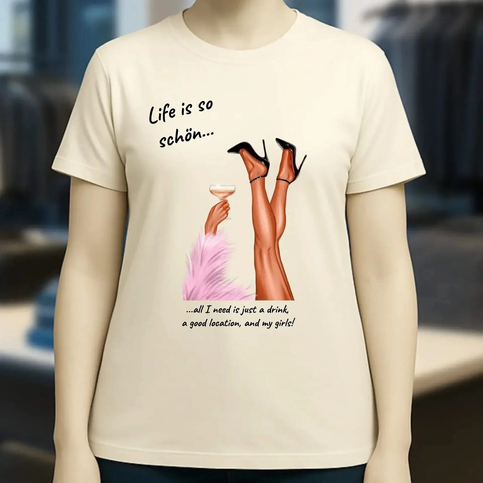 Party Legs personalisierbar - Ladies Premium T-Shirt XS-2XL aus Bio-Baumwolle für Damen