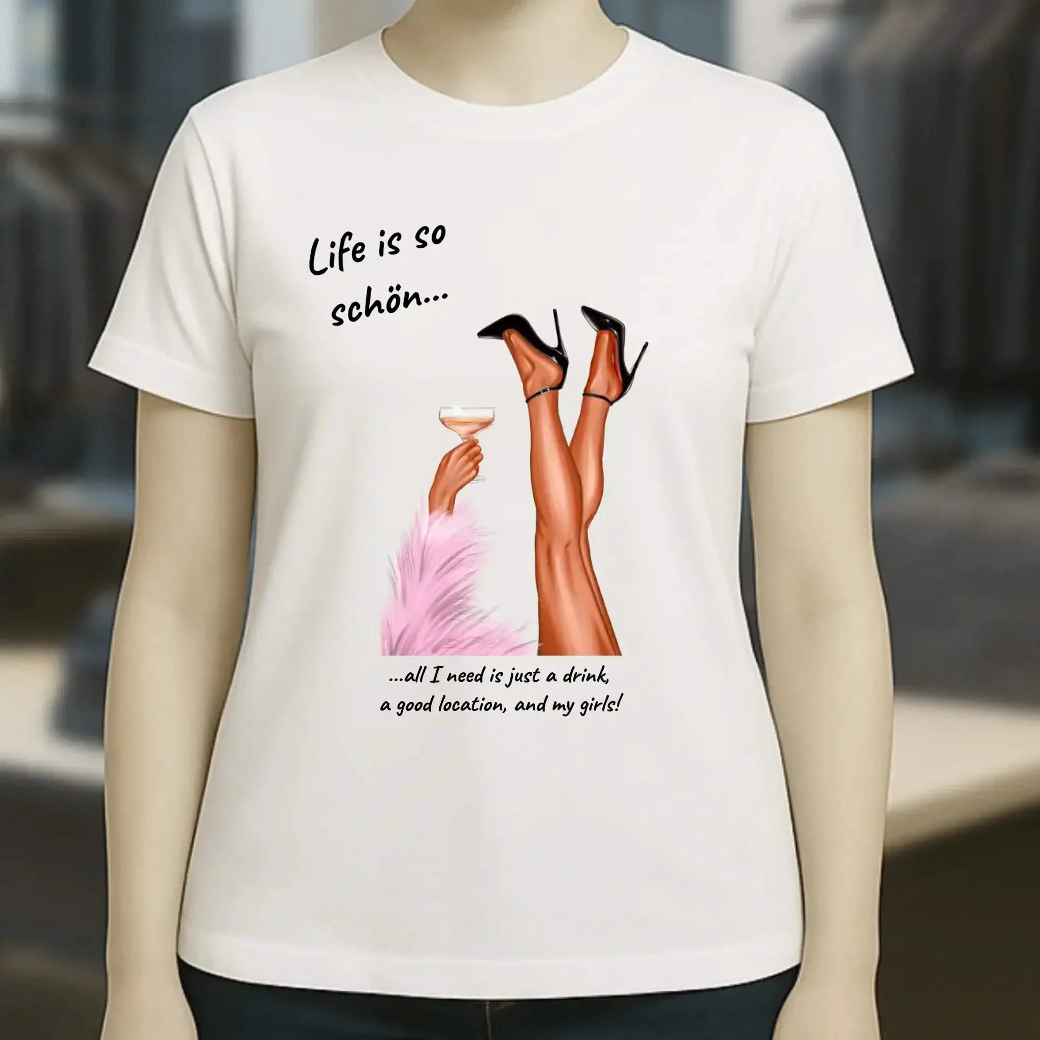 Party Legs personalisierbar - Ladies Premium T-Shirt XS-2XL aus Bio-Baumwolle für Damen