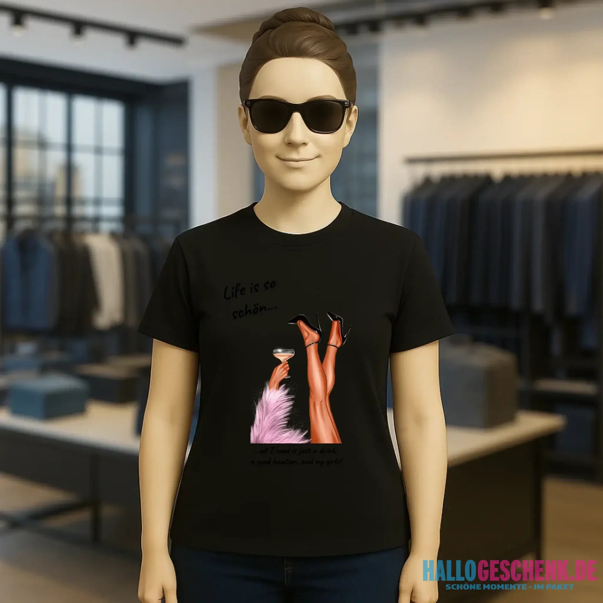 Party Legs personalisierbar - Ladies Premium T-Shirt XS-2XL aus Bio-Baumwolle für Damen