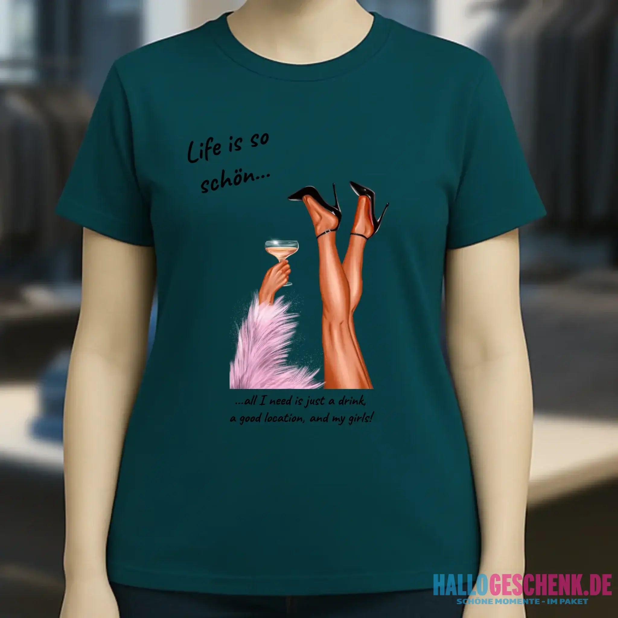 Party Legs personalisierbar - Ladies Premium T-Shirt XS-2XL aus Bio-Baumwolle für Damen