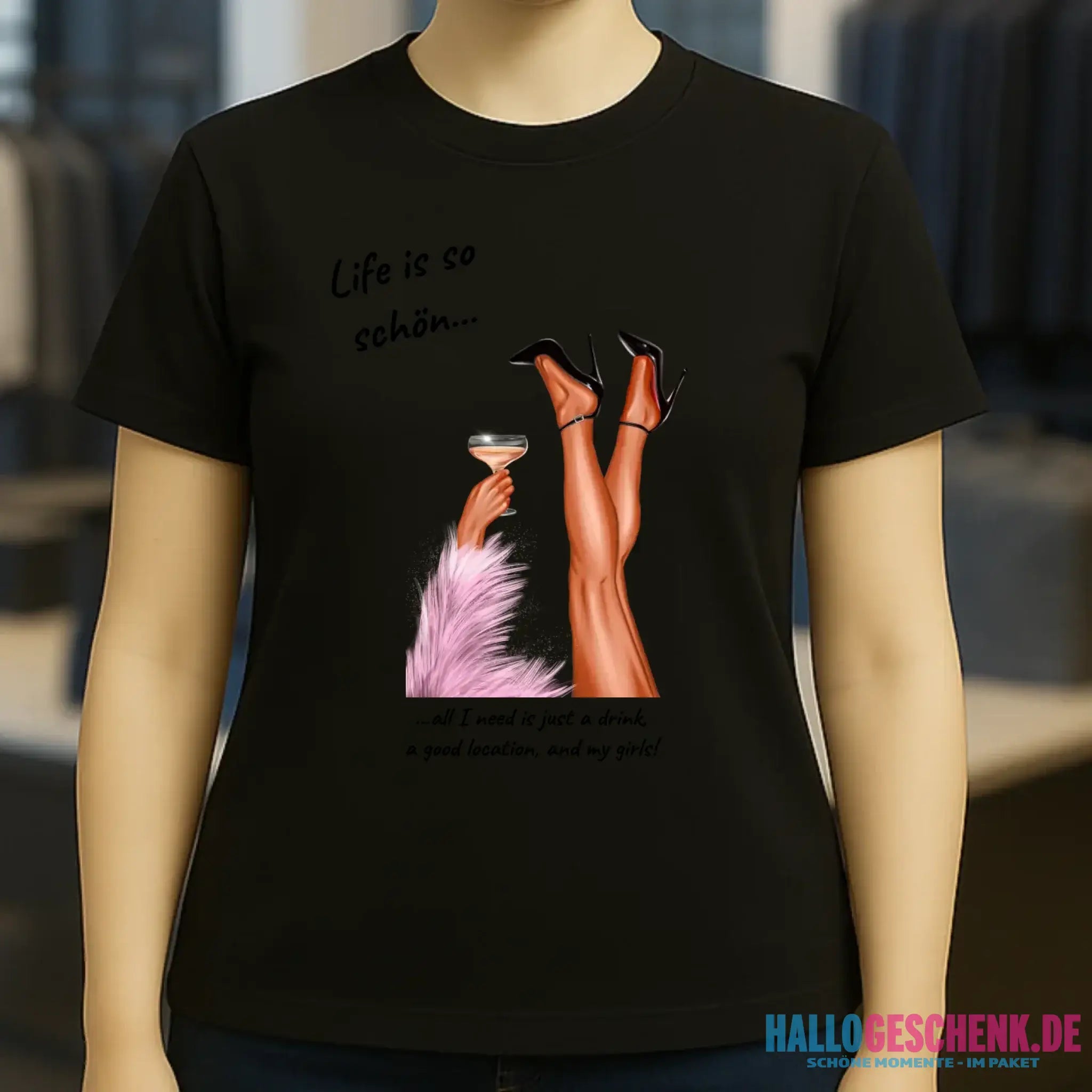 Party Legs personalisierbar - Ladies Premium T-Shirt XS-2XL aus Bio-Baumwolle für Damen