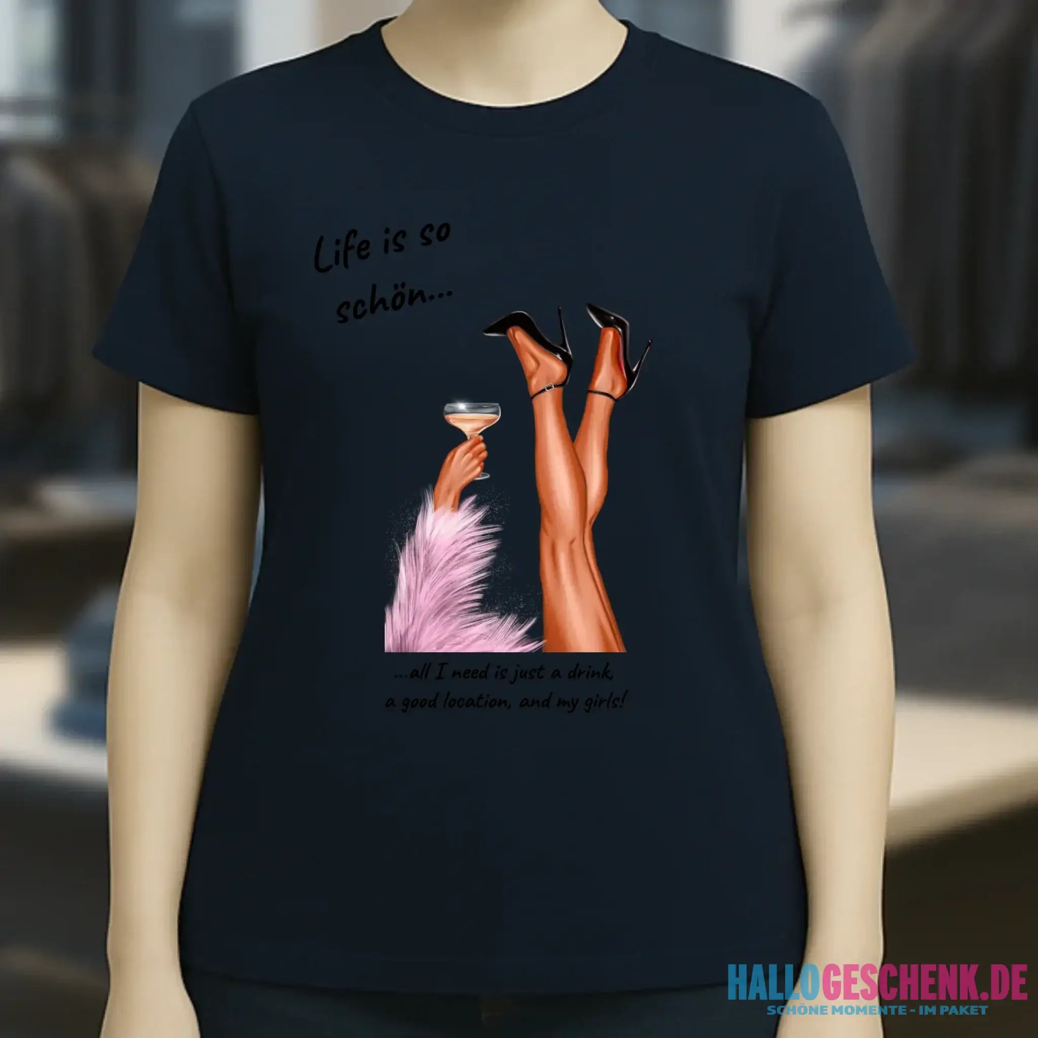 Party Legs personalisierbar - Ladies Premium T-Shirt XS-2XL aus Bio-Baumwolle für Damen