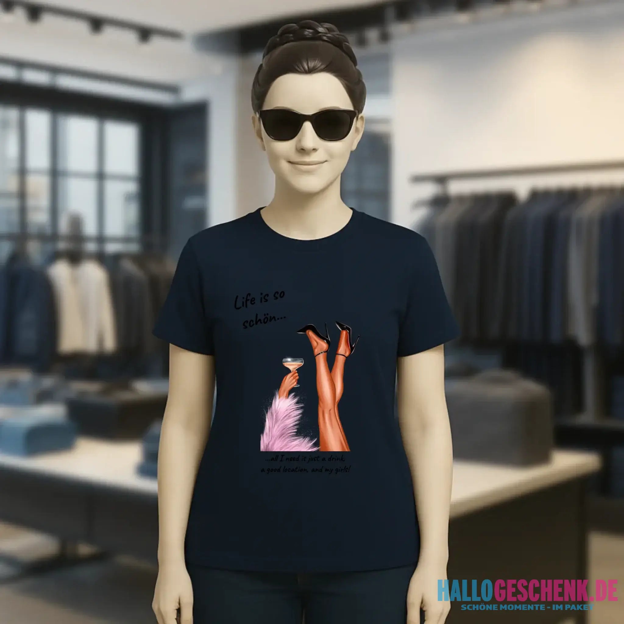 Party Legs personalisierbar - Ladies Premium T-Shirt XS-2XL aus Bio-Baumwolle für Damen