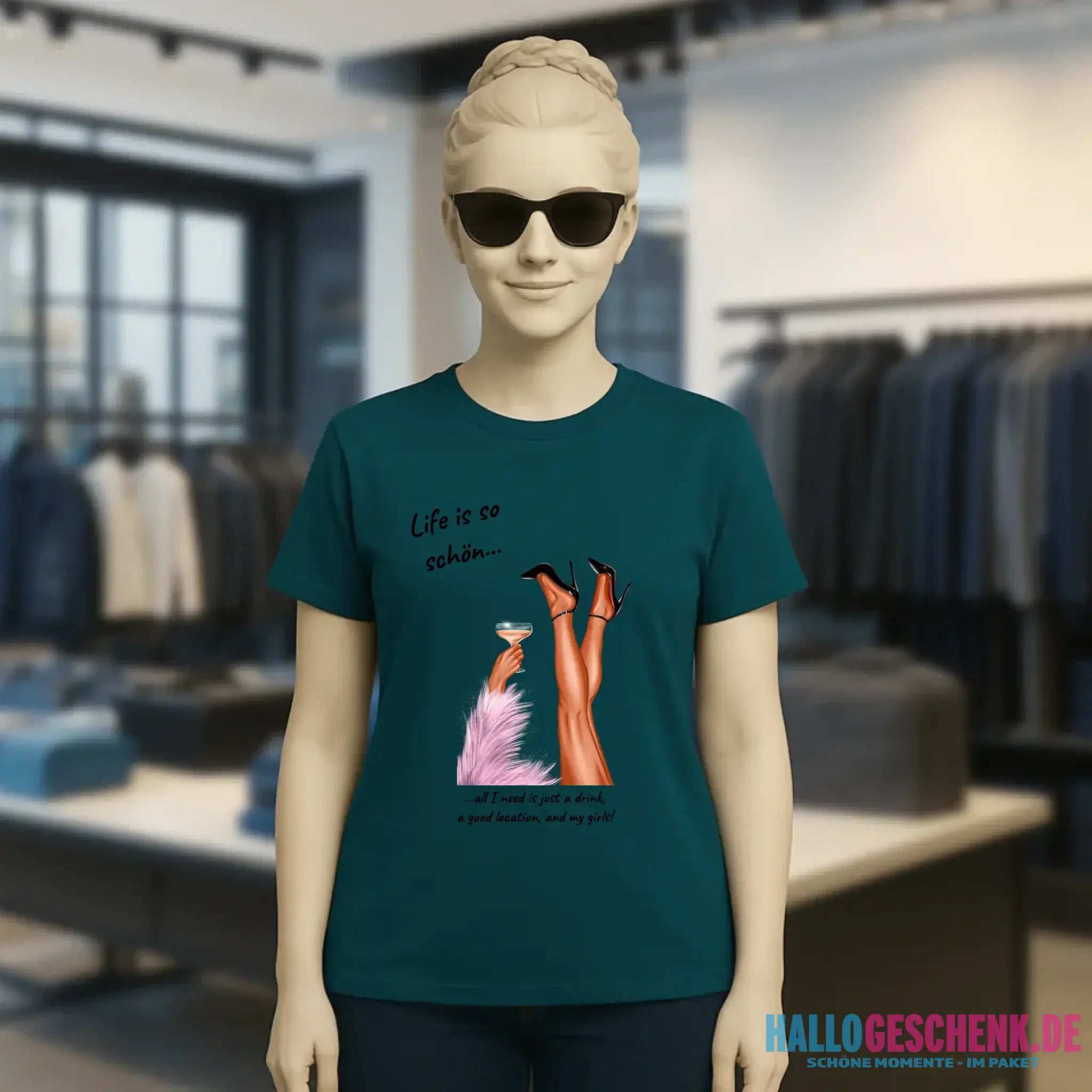 Party Legs personalisierbar - Ladies Premium T-Shirt XS-2XL aus Bio-Baumwolle für Damen