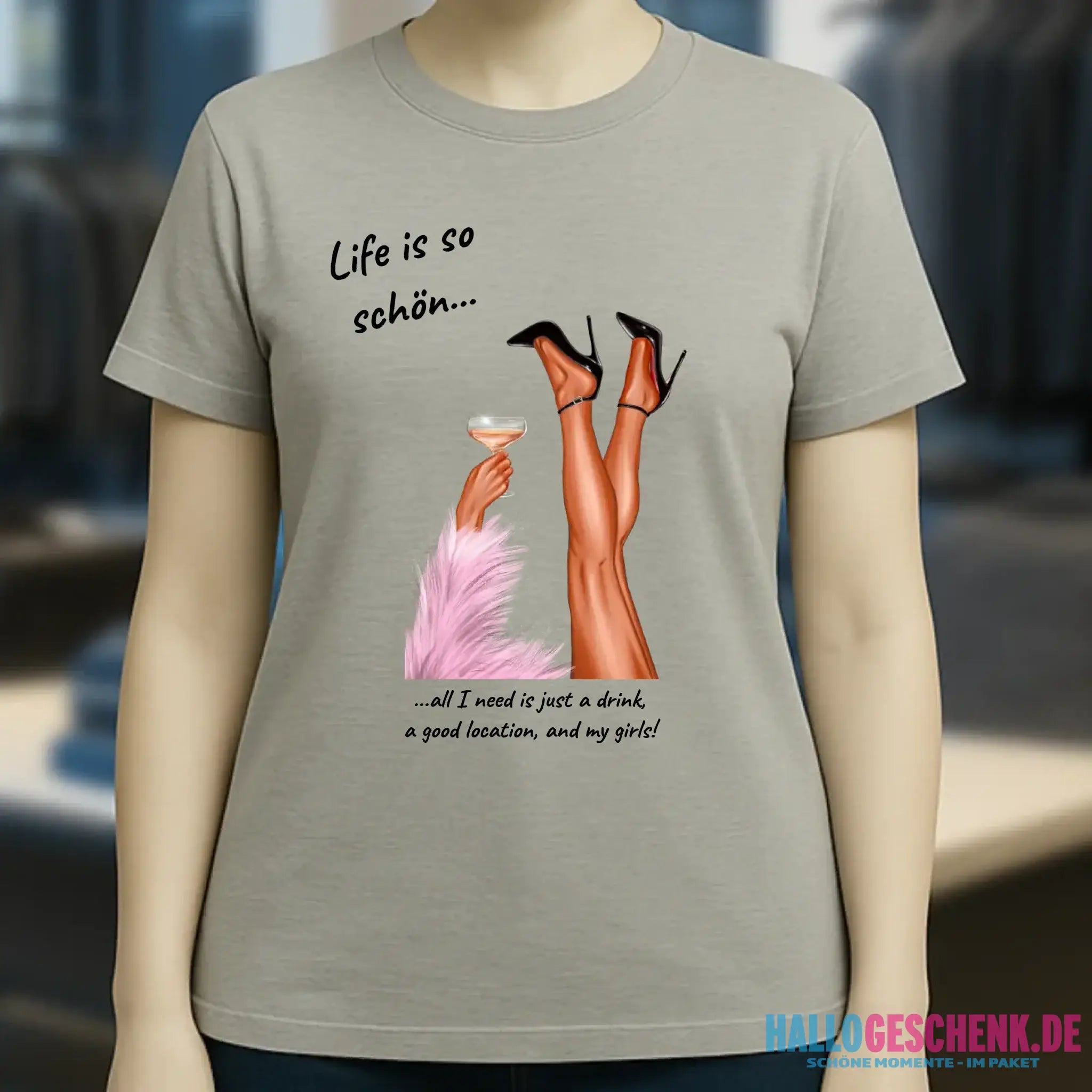 Party Legs personalisierbar - Ladies Premium T-Shirt XS-2XL aus Bio-Baumwolle für Damen