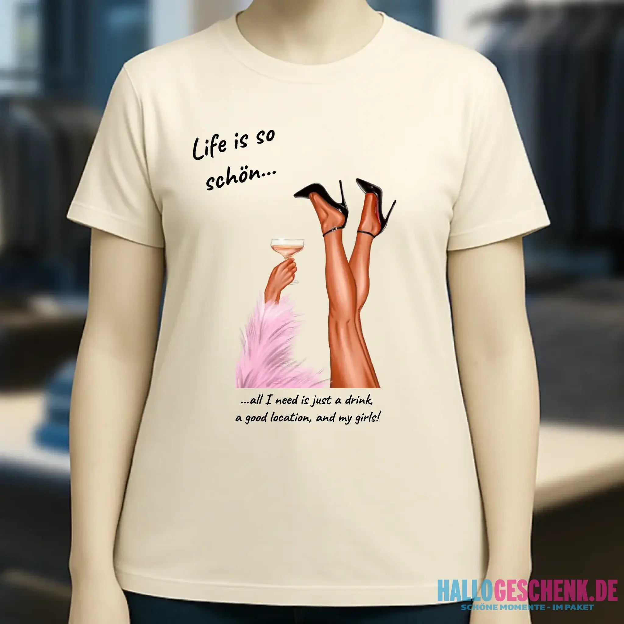 Party Legs personalisierbar - Ladies Premium T-Shirt XS-2XL aus Bio-Baumwolle für Damen