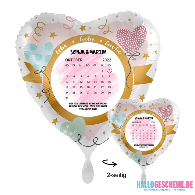 Personalisierbar: Kalender • 43cm Luftballon - Customizer