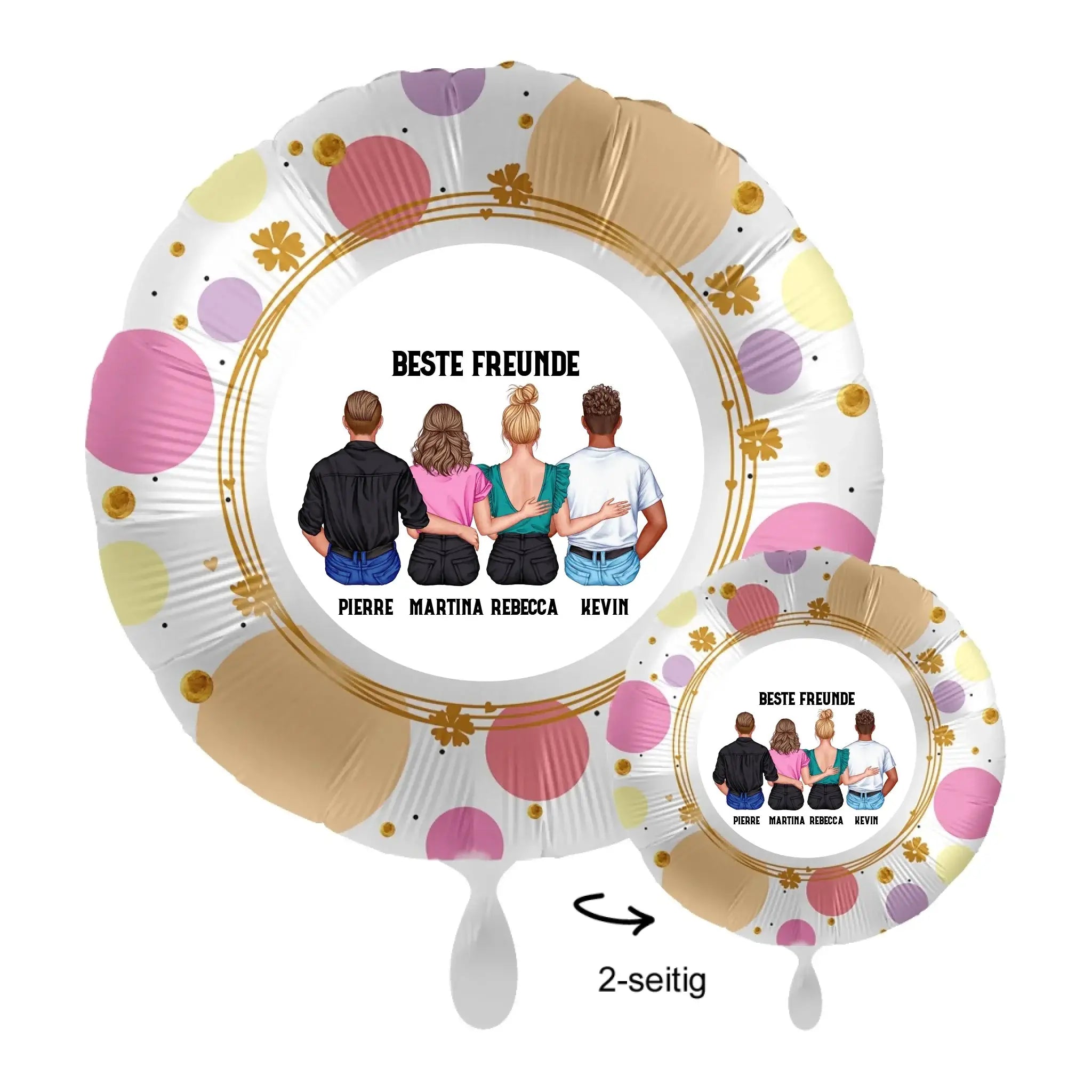 Personalisierbar: MIX Paare & Freunde • 43cm Luftballon