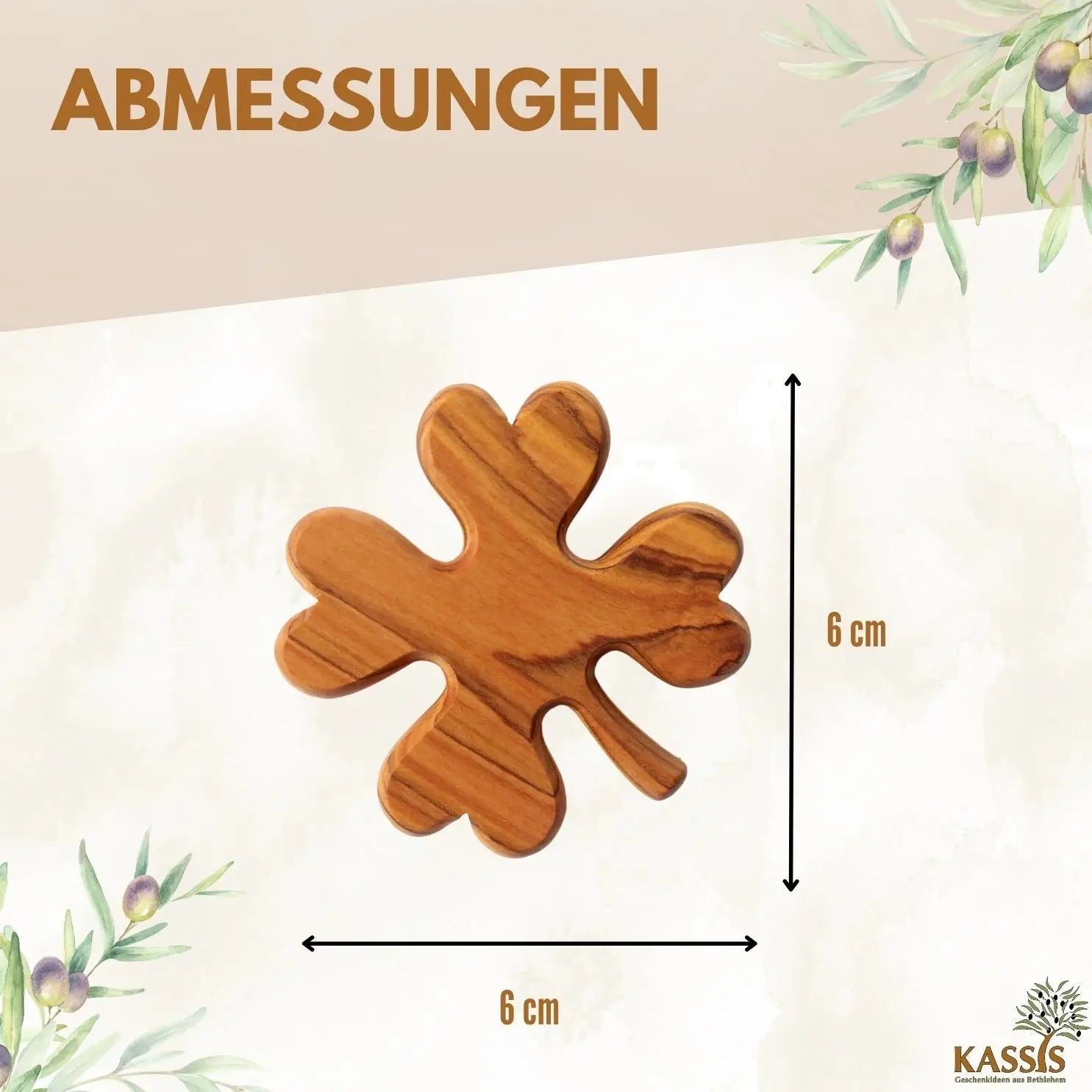 Personalisiertes Kleeblatt Glücksbringer mit Gravur - Handschmeichler