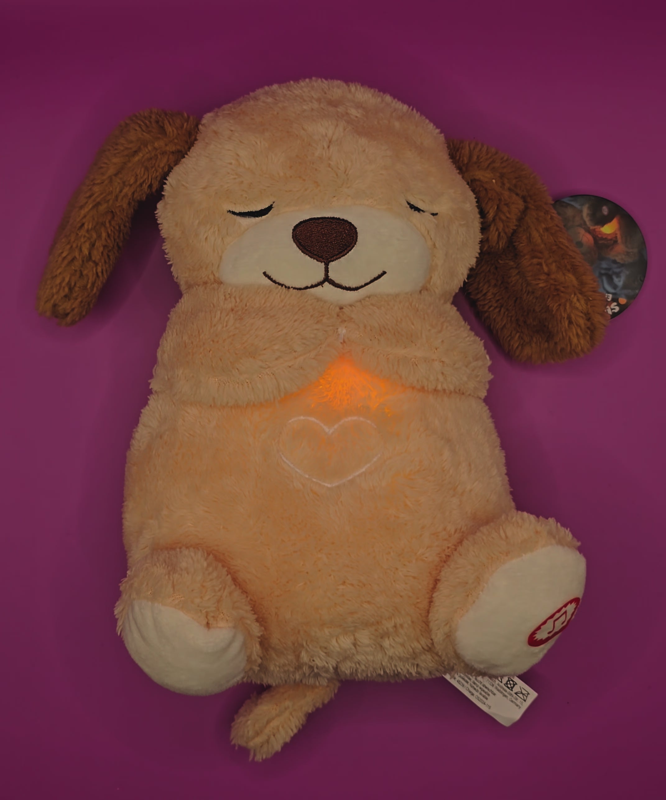 Sleep and Snuggle • Atmender Schlafhund • Hund • Schlafhilfe • Kinder • Schlaftier