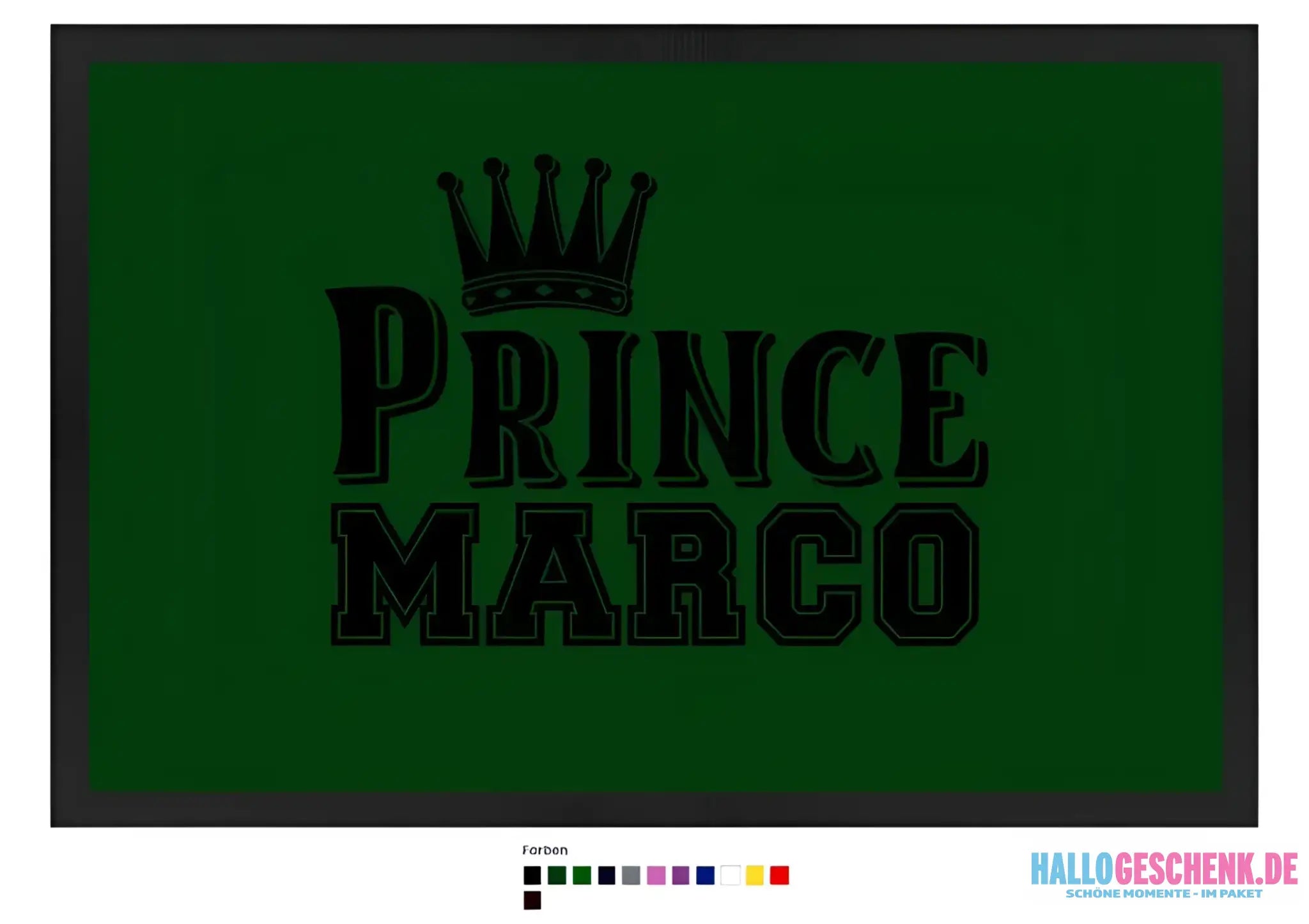 PRINCE + WUNSCHNAME • Fußmatte • Exklusivdesign • personalisiert