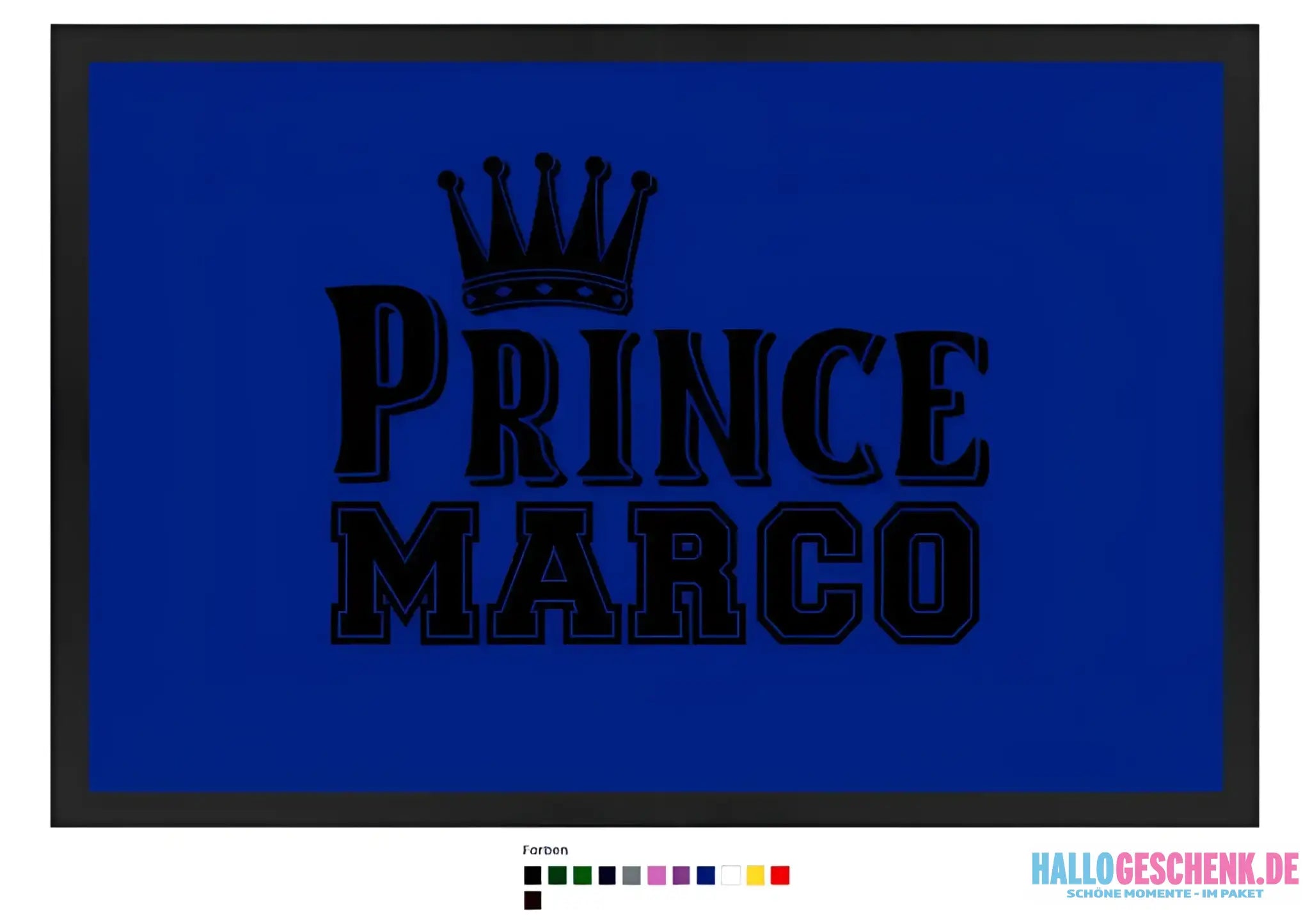 PRINCE + WUNSCHNAME • Fußmatte • Exklusivdesign • personalisiert