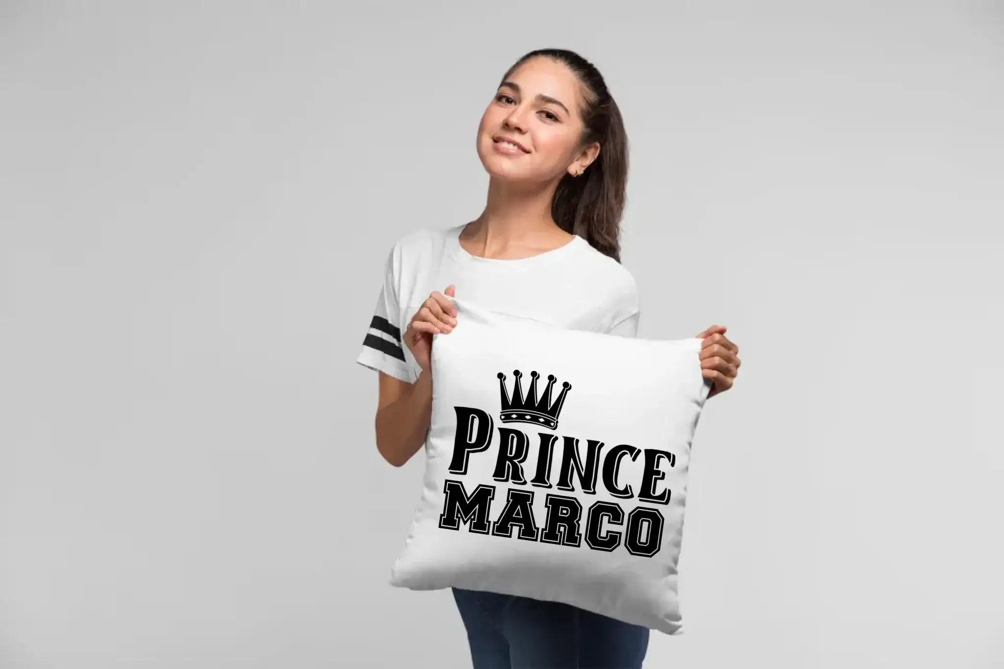 PRINCE + WUNSCHNAME • Kissen 40x40 cm • Exklusivdesign • personalisiert