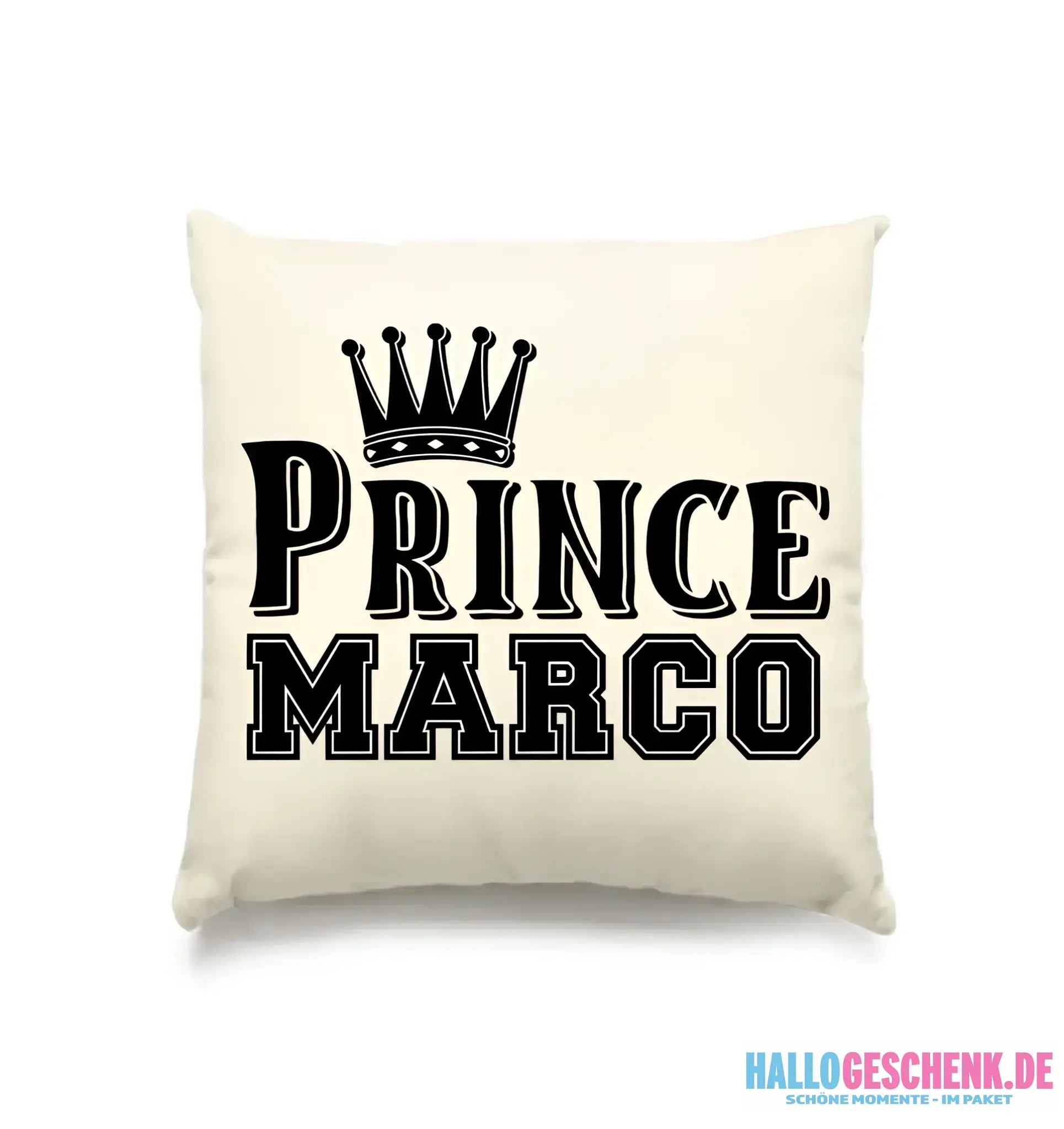PRINCE + WUNSCHNAME • Kissen 40x40 cm • Exklusivdesign • personalisiert