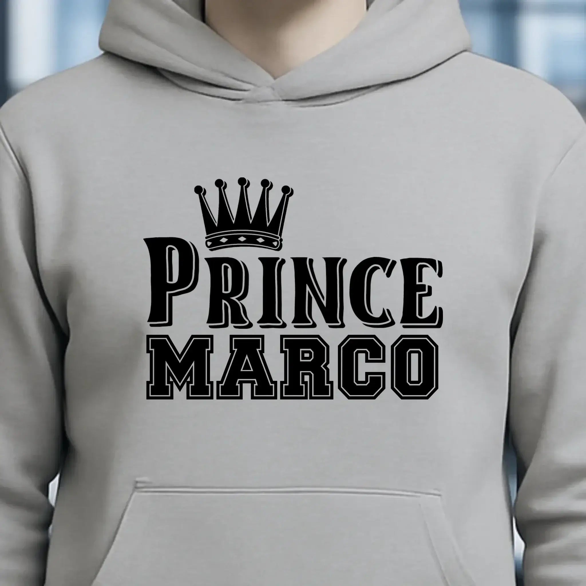 PRINCE + WUNSCHNAME • Unisex Premium Hoodie XS-5XL aus Bio-Baumwolle für Damen & Herren • Exklusivdesign • personalisiert