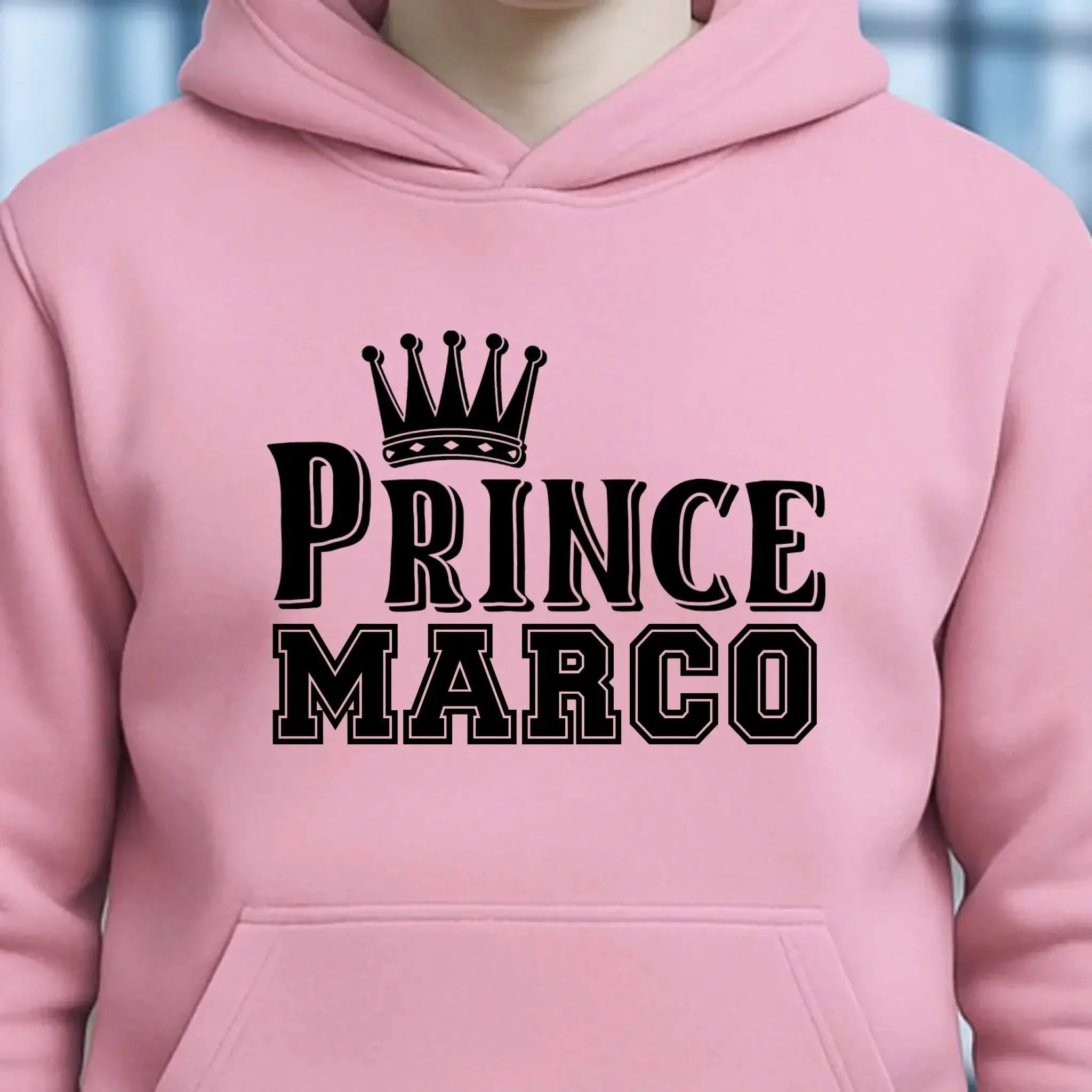 PRINCE + WUNSCHNAME • Unisex Premium Hoodie XS-5XL aus Bio-Baumwolle für Damen & Herren • Exklusivdesign • personalisiert