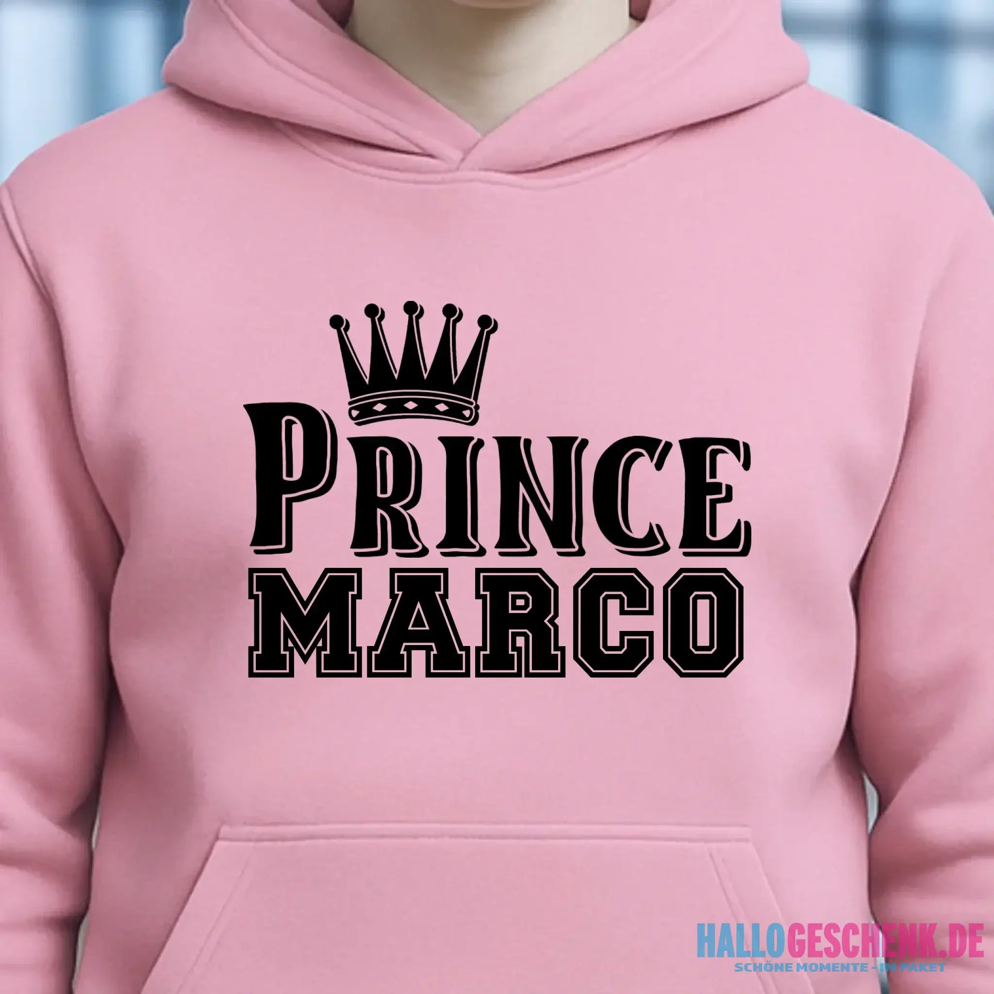 PRINCE + WUNSCHNAME • Unisex Premium Hoodie XS-5XL aus Bio-Baumwolle für Damen & Herren • Exklusivdesign • personalisiert