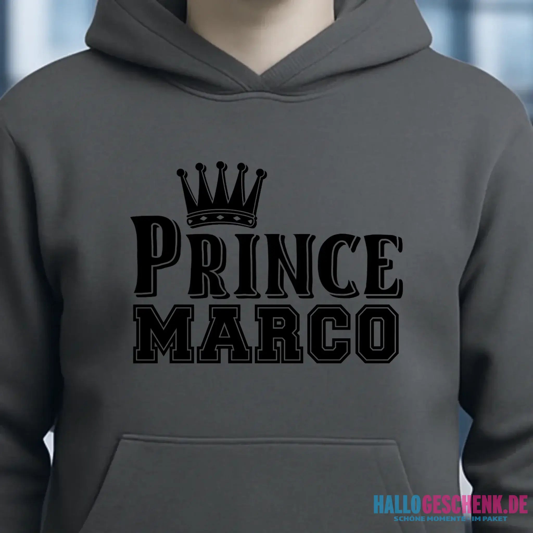 PRINCE + WUNSCHNAME • Unisex Premium Hoodie XS-5XL aus Bio-Baumwolle für Damen & Herren • Exklusivdesign • personalisiert