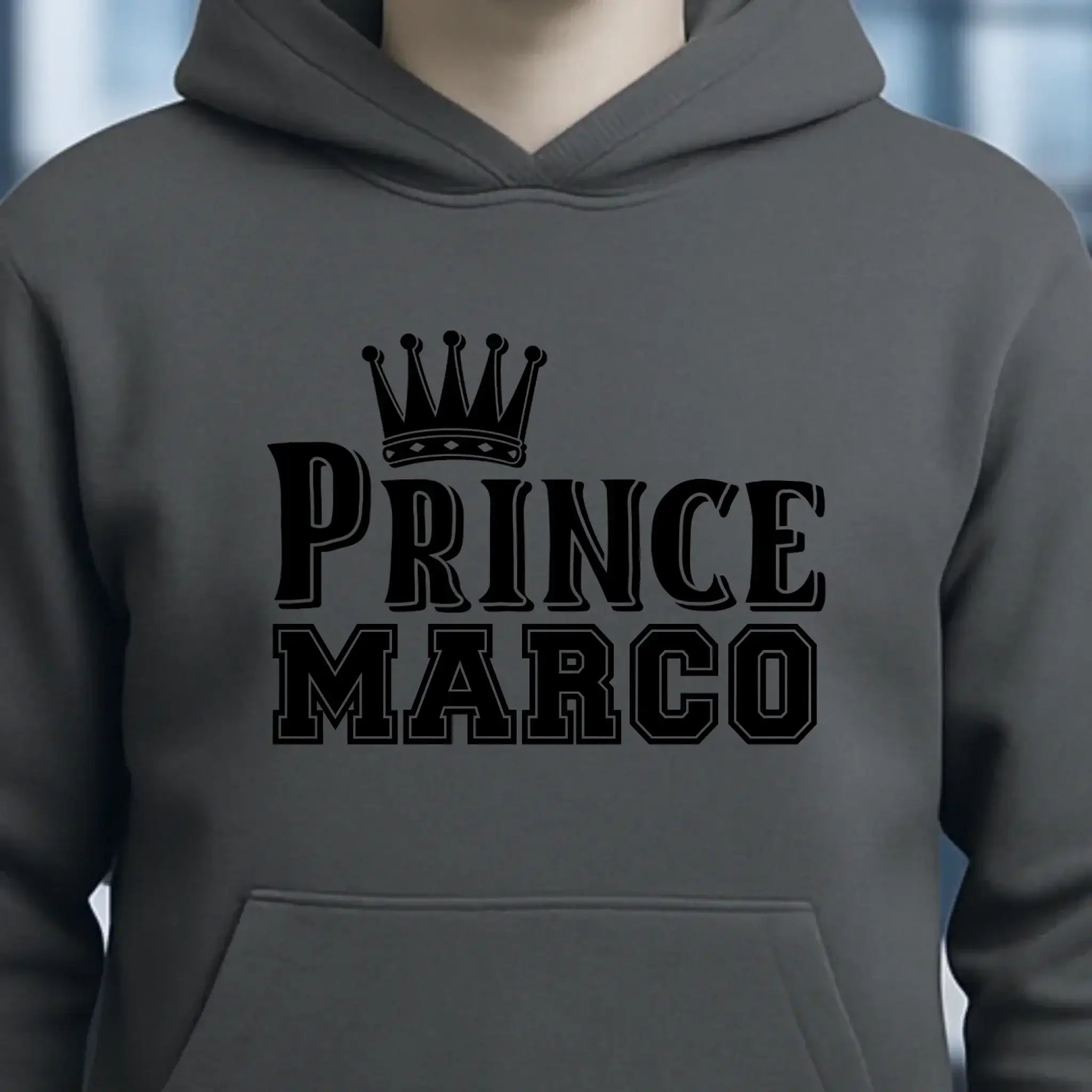 PRINCE + WUNSCHNAME • Unisex Premium Hoodie XS-5XL aus Bio-Baumwolle für Damen & Herren • Exklusivdesign • personalisiert
