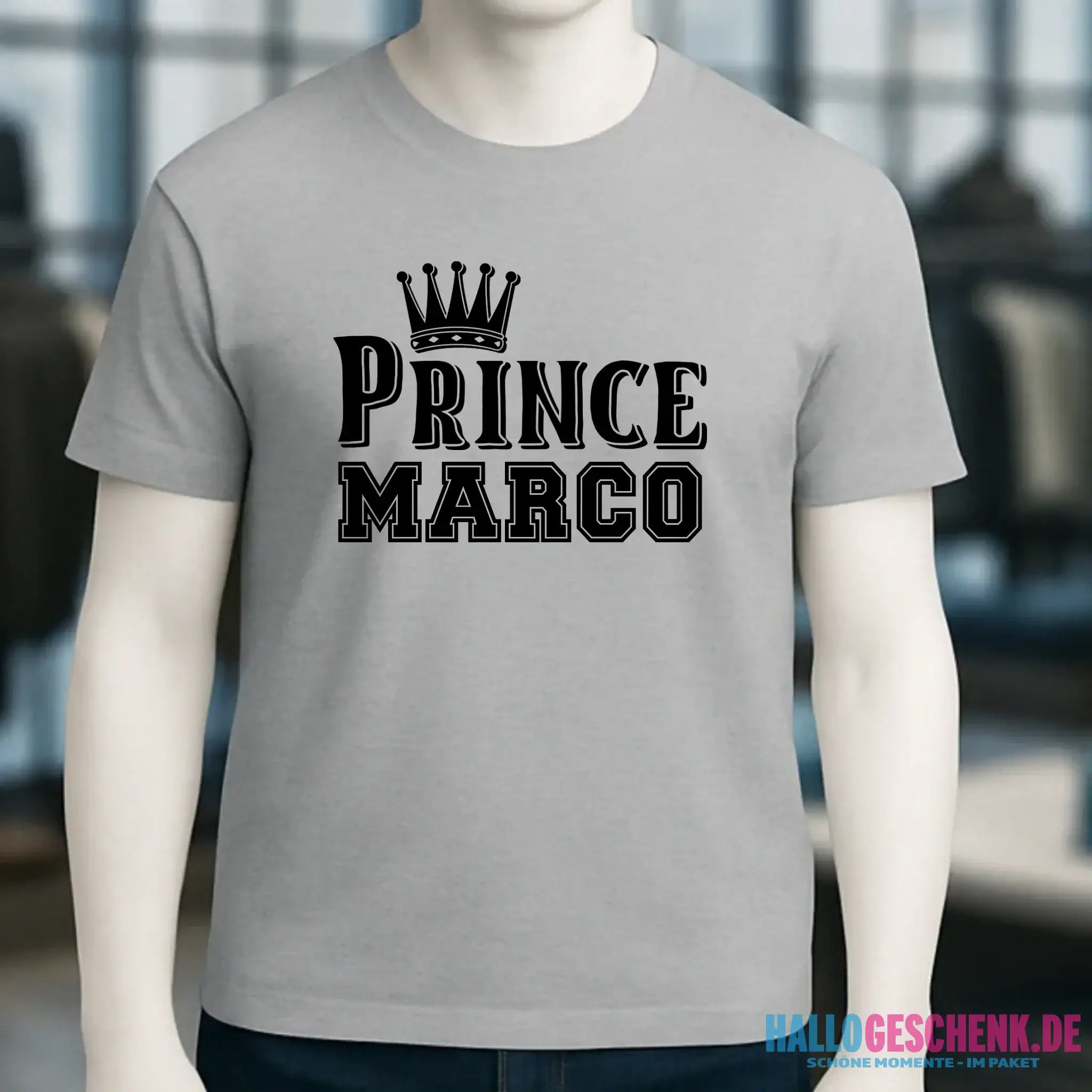 PRINCE + WUNSCHNAME • Unisex Premium T-Shirt XS-5XL aus Bio-Baumwolle für Damen & Herren • Exklusivdesign • personalisiert