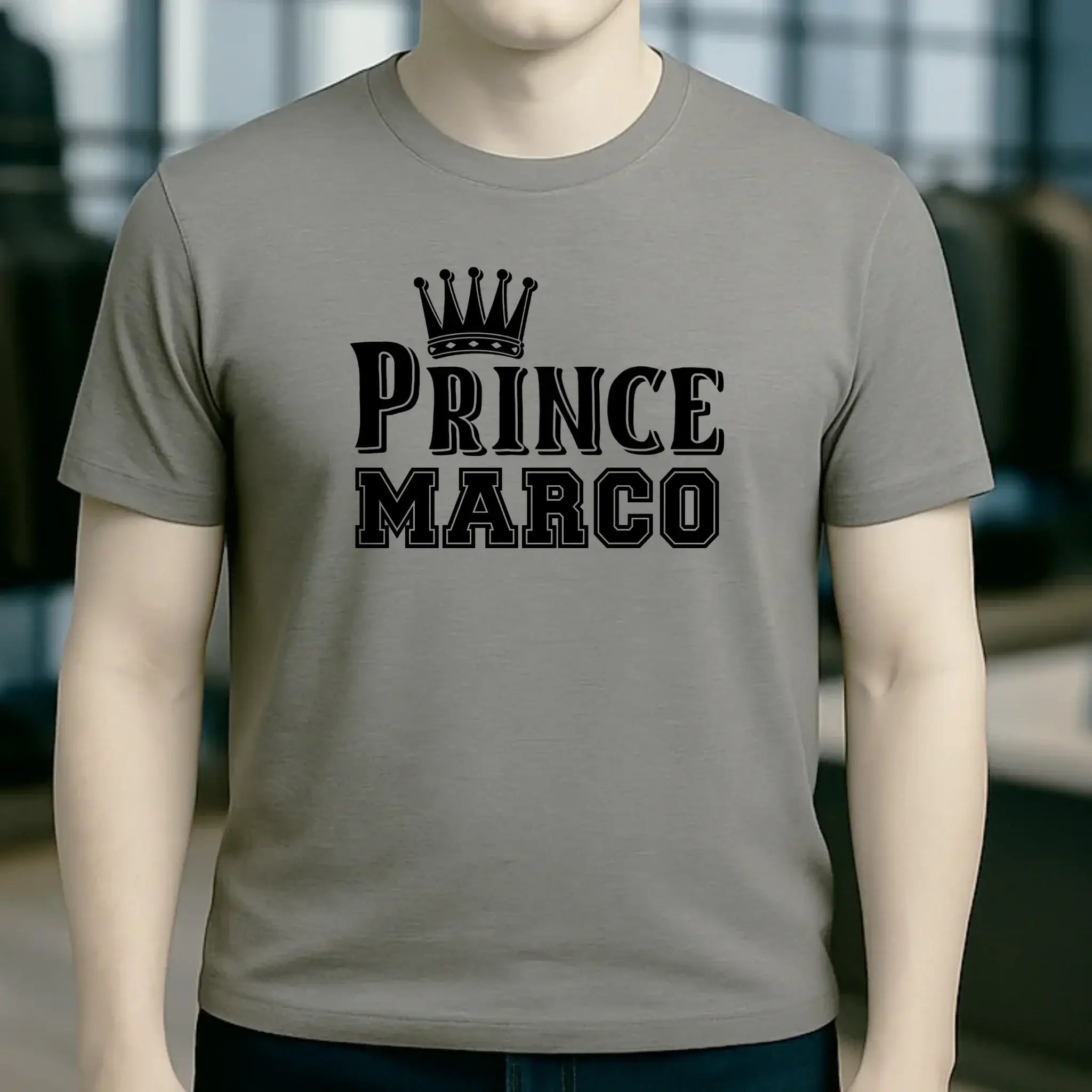 PRINCE + WUNSCHNAME • Unisex Premium T-Shirt XS-5XL aus Bio-Baumwolle für Damen & Herren • Exklusivdesign • personalisiert