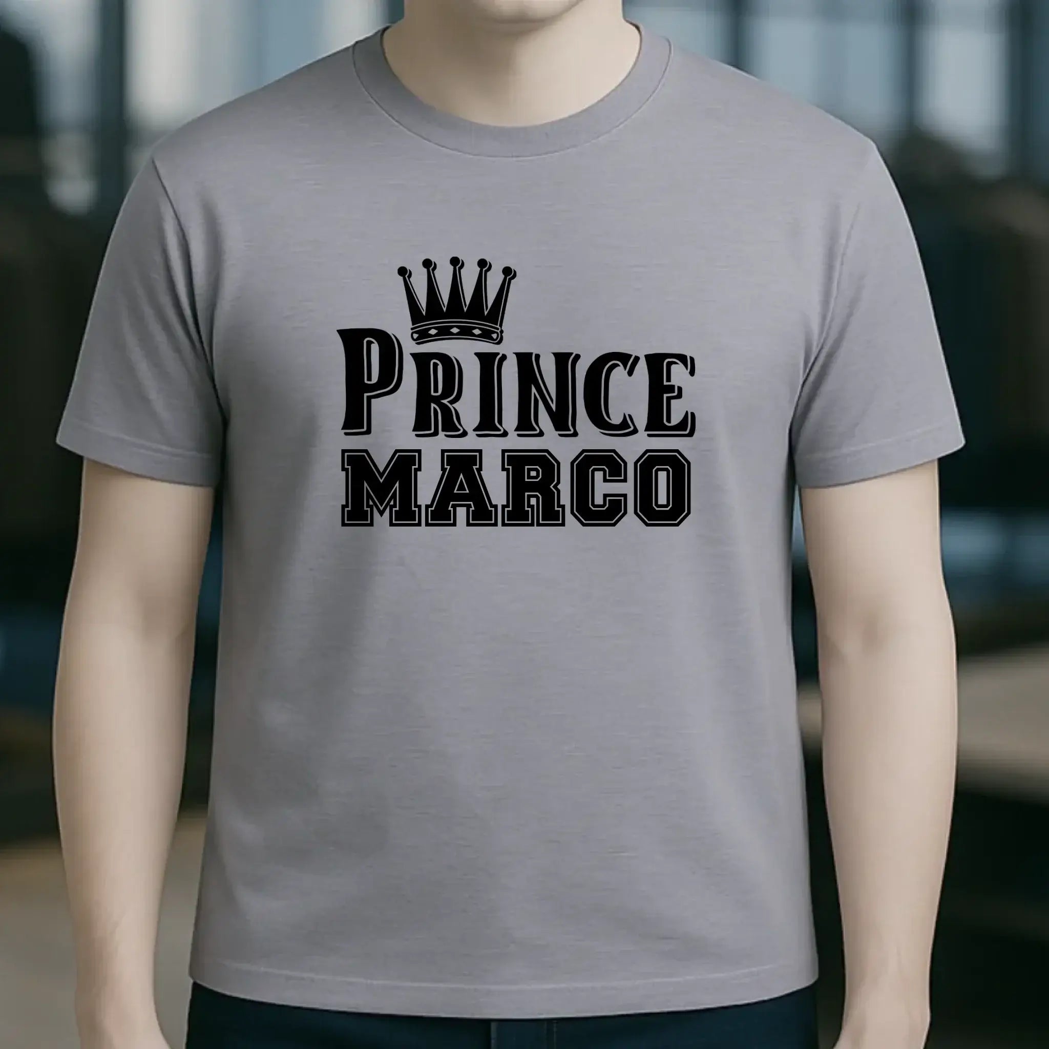 PRINCE + WUNSCHNAME • Unisex Premium T-Shirt XS-5XL aus Bio-Baumwolle für Damen & Herren • Exklusivdesign • personalisiert