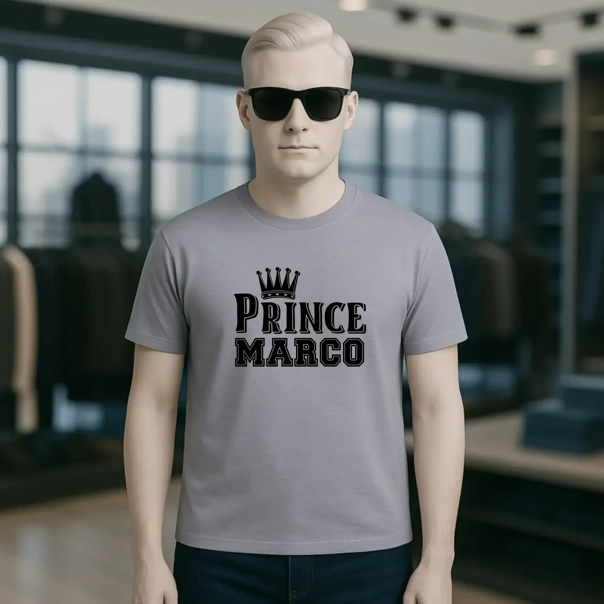 PRINCE + WUNSCHNAME • Unisex Premium T-Shirt XS-5XL aus Bio-Baumwolle für Damen & Herren • Exklusivdesign • personalisiert