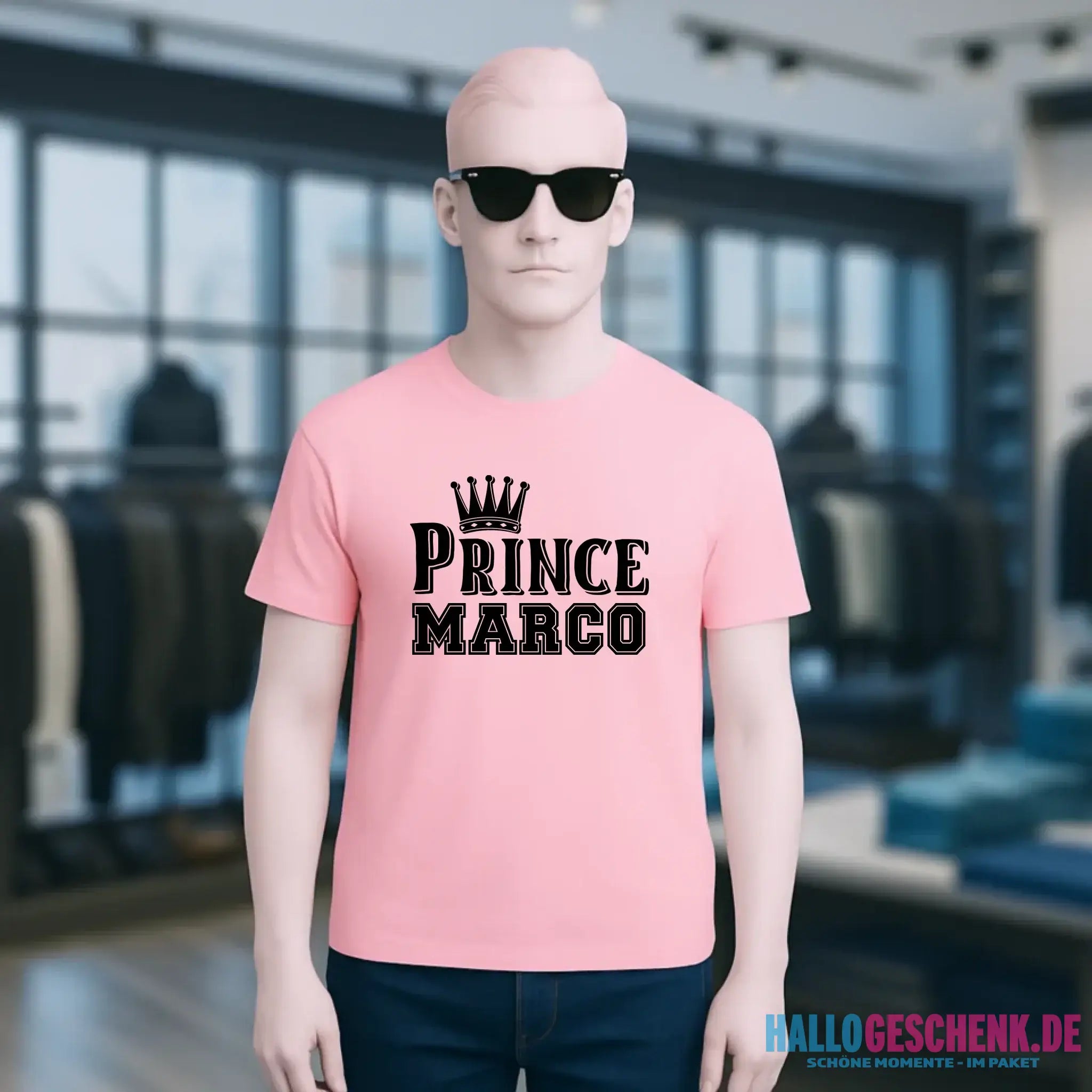 PRINCE + WUNSCHNAME • Unisex Premium T-Shirt XS-5XL aus Bio-Baumwolle für Damen & Herren • Exklusivdesign • personalisiert