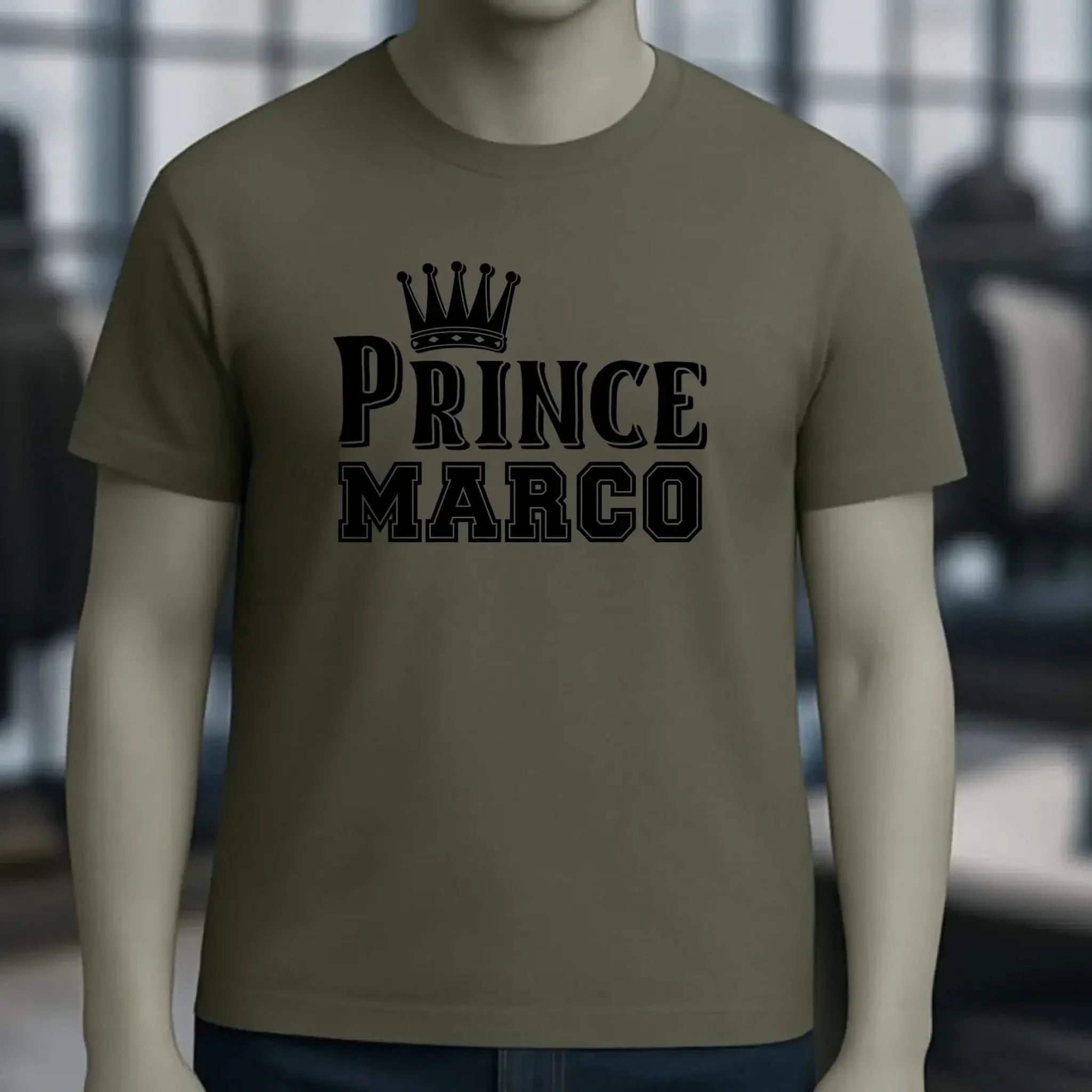 PRINCE + WUNSCHNAME • Unisex Premium T-Shirt XS-5XL aus Bio-Baumwolle für Damen & Herren • Exklusivdesign • personalisiert