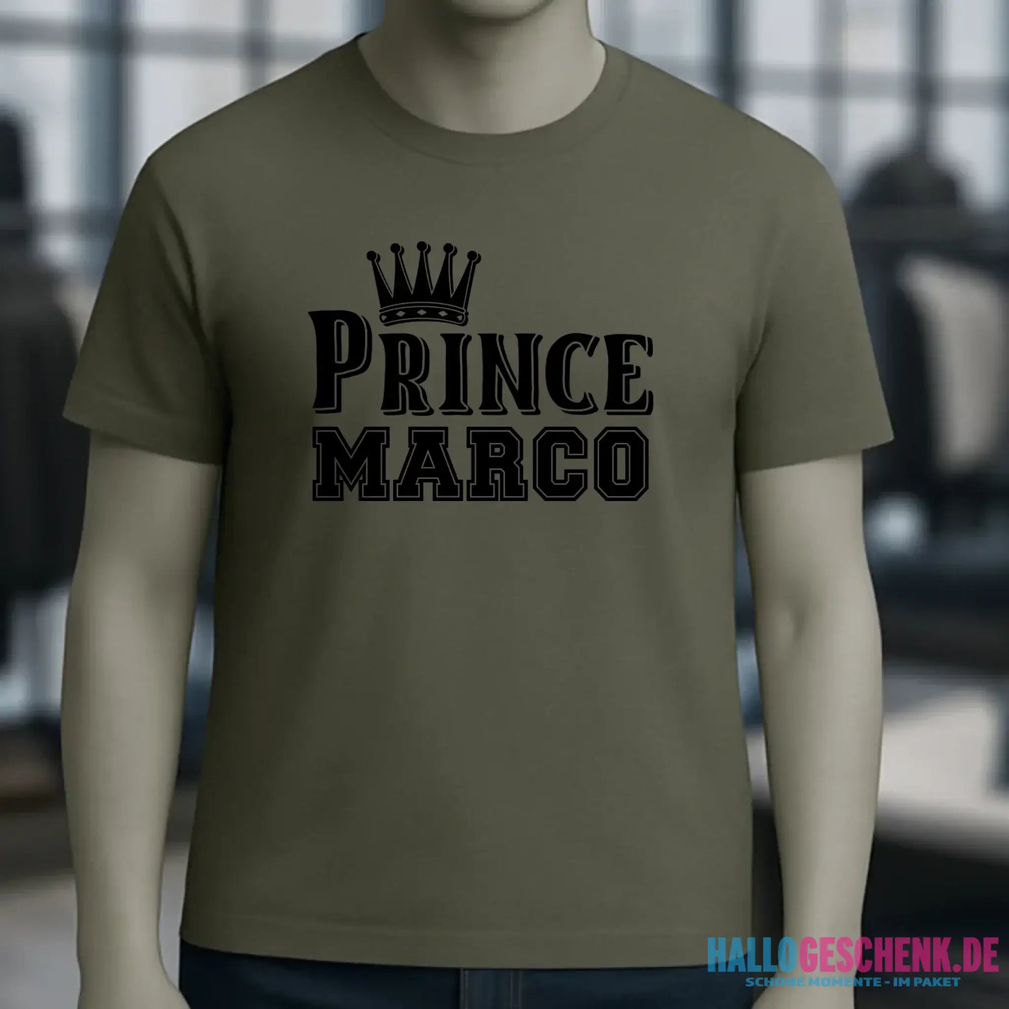 PRINCE + WUNSCHNAME • Unisex Premium T-Shirt XS-5XL aus Bio-Baumwolle für Damen & Herren • Exklusivdesign • personalisiert