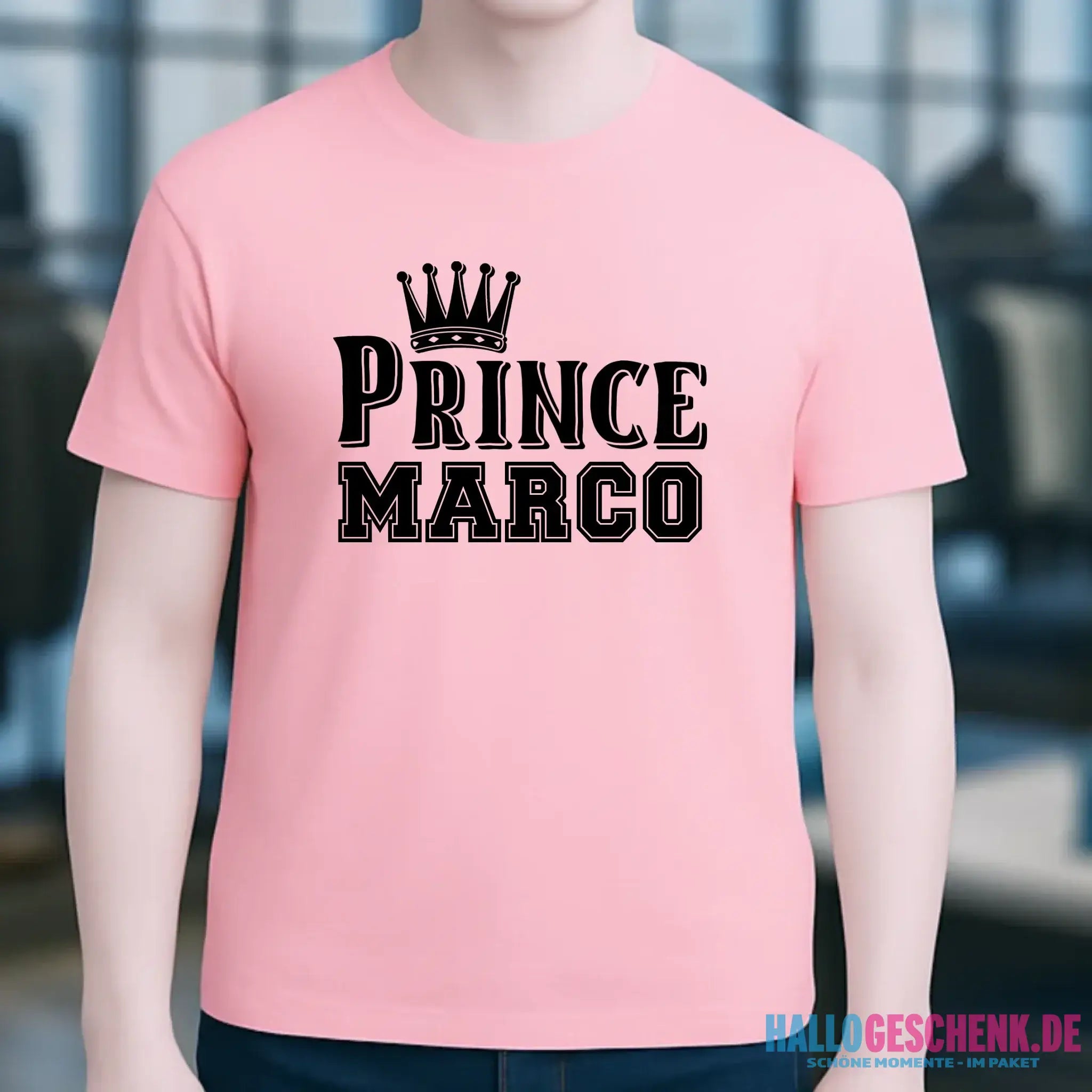 PRINCE + WUNSCHNAME • Unisex Premium T-Shirt XS-5XL aus Bio-Baumwolle für Damen & Herren • Exklusivdesign • personalisiert