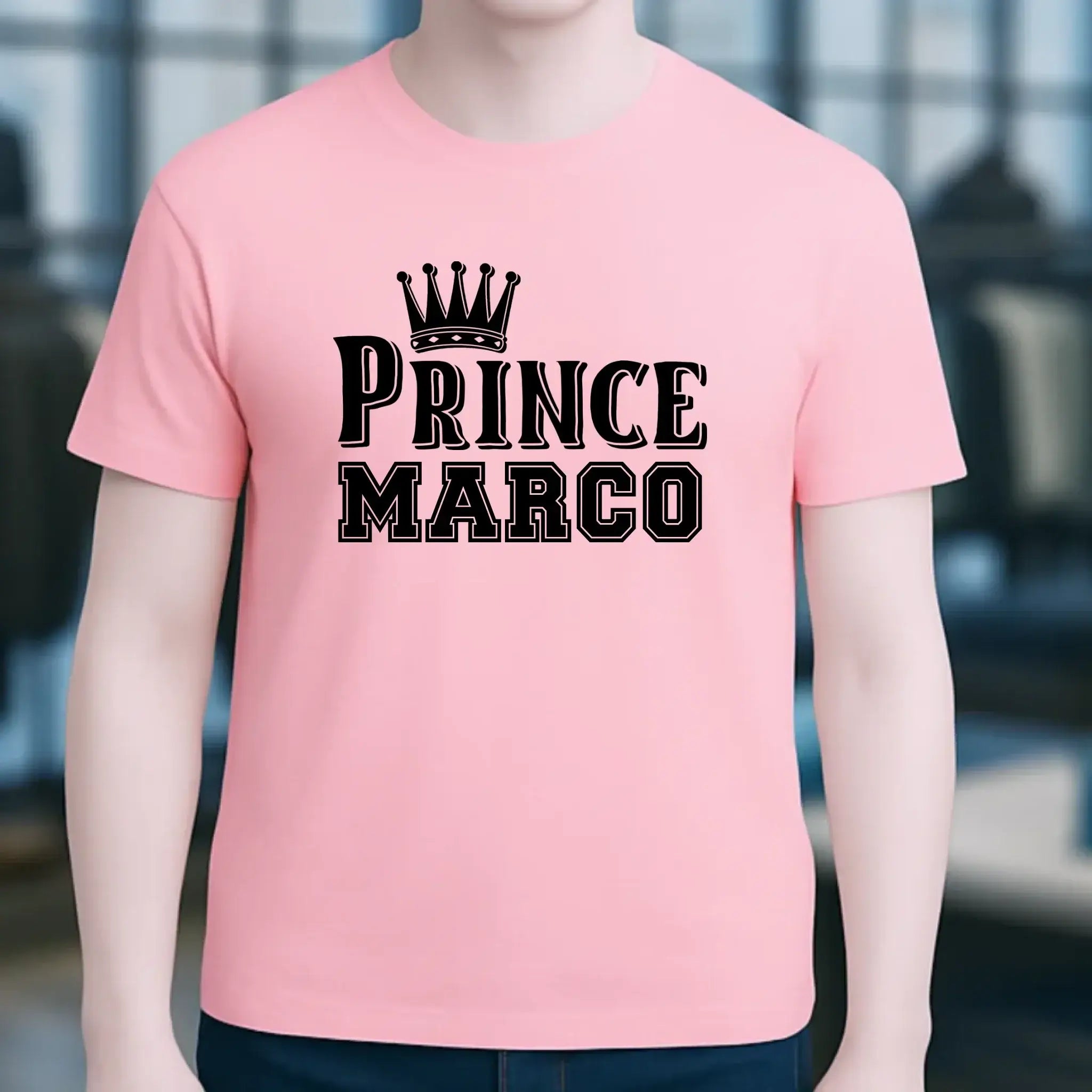 PRINCE + WUNSCHNAME • Unisex Premium T-Shirt XS-5XL aus Bio-Baumwolle für Damen & Herren • Exklusivdesign • personalisiert