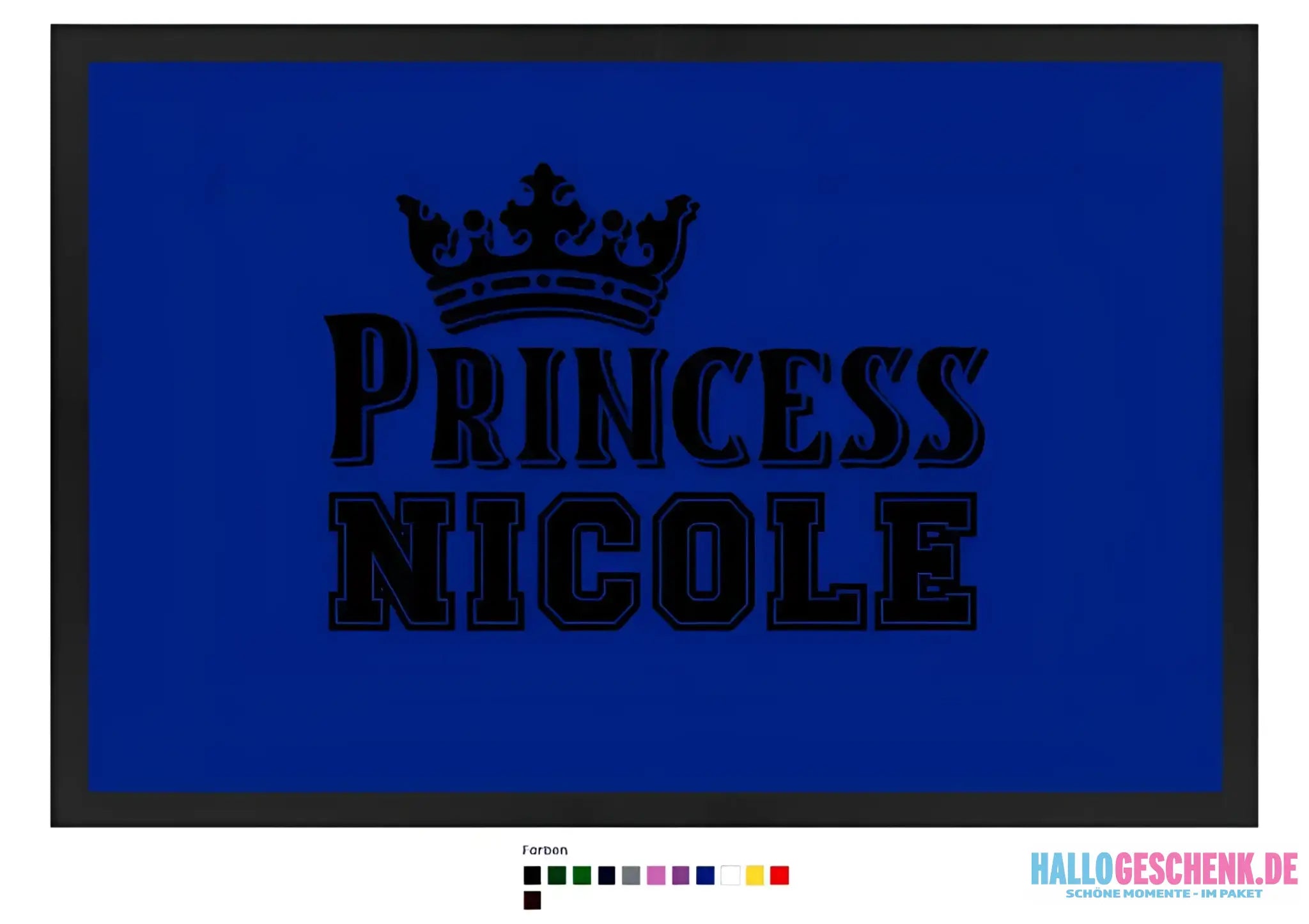 PRINCESS + WUNSCHNAME • Fußmatte • Exklusivdesign • personalisiert