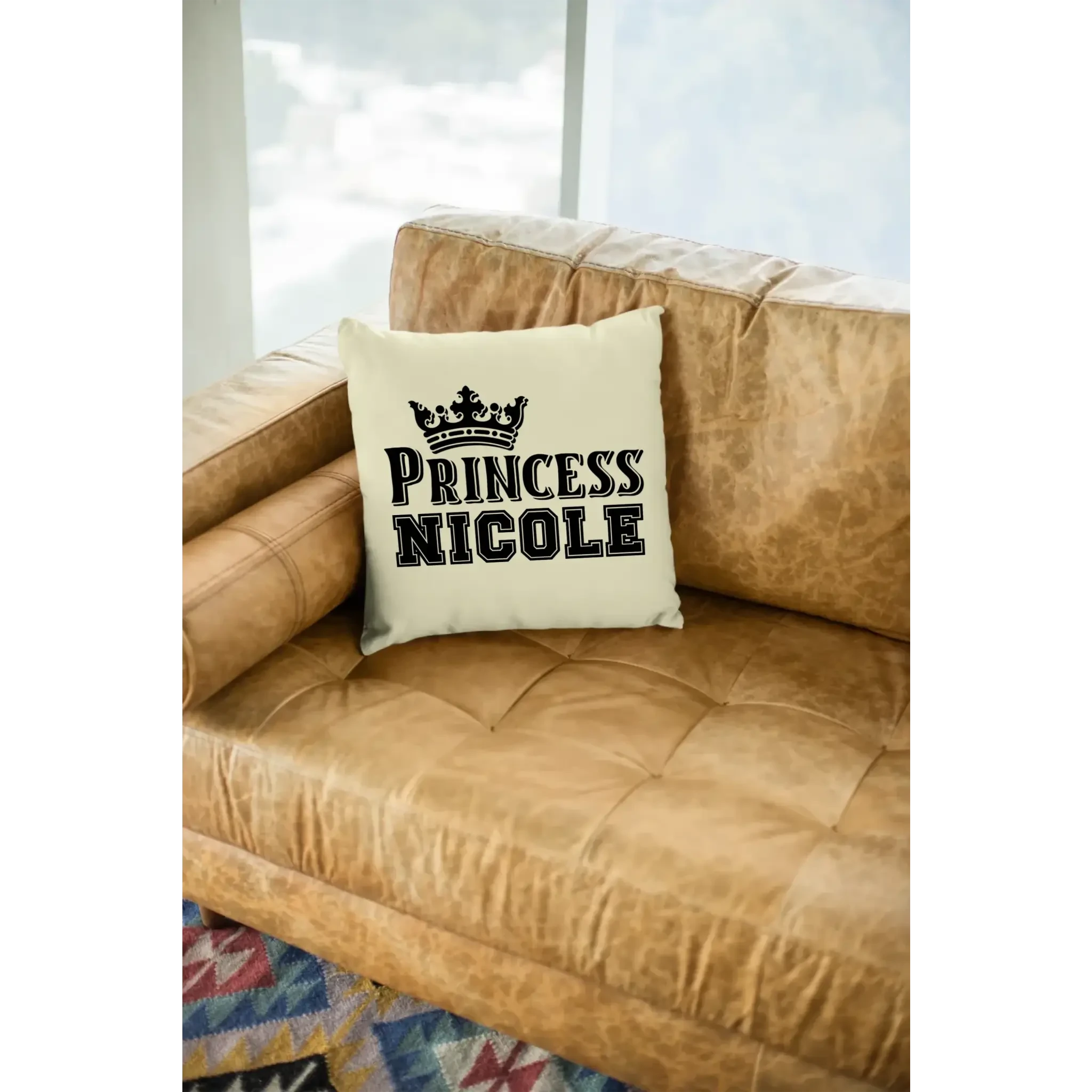 PRINCESS + WUNSCHNAME • Kissen 40x40 cm • Exklusivdesign • personalisiert