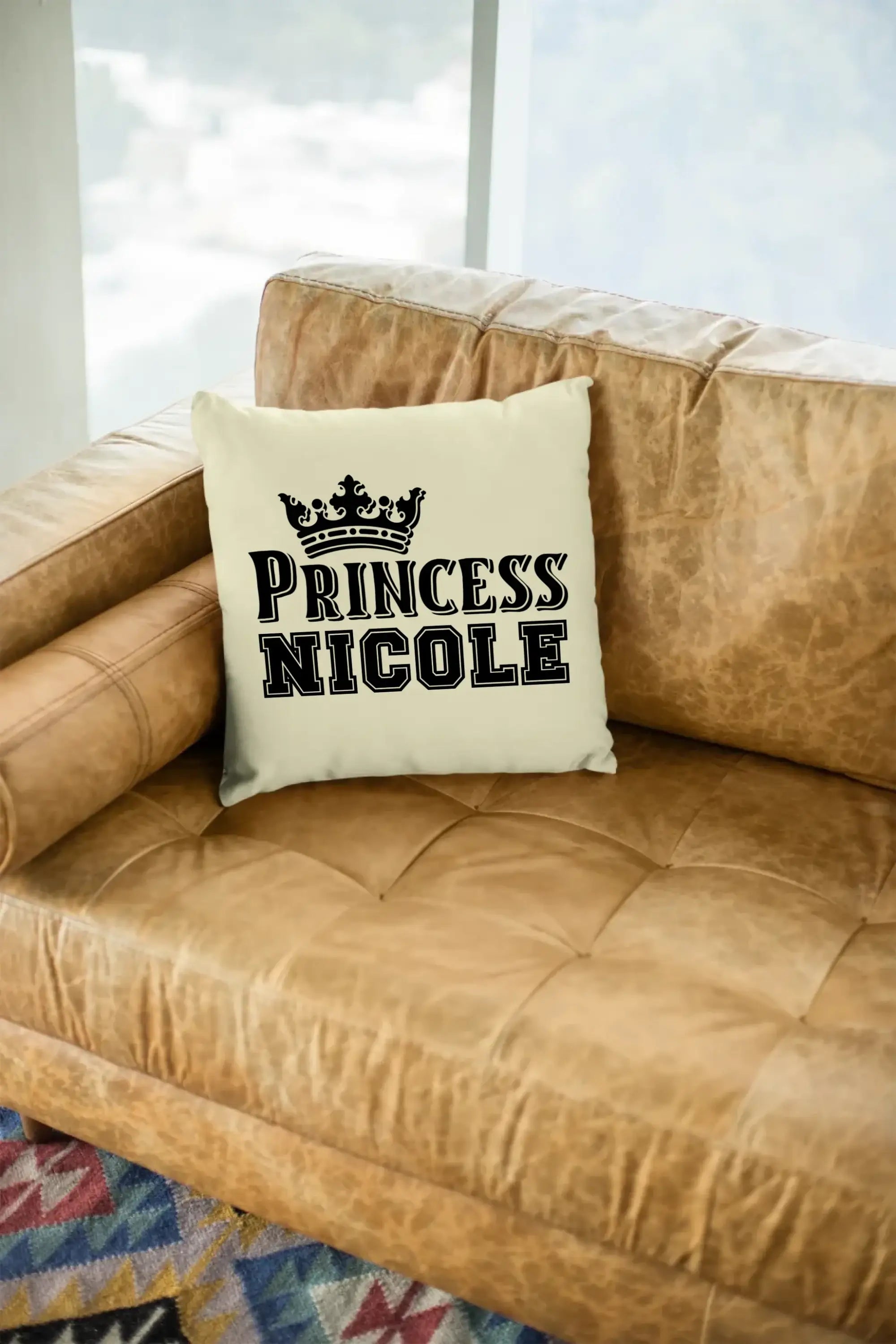 PRINCESS + WUNSCHNAME • Kissen 40x40 cm • Exklusivdesign • personalisiert