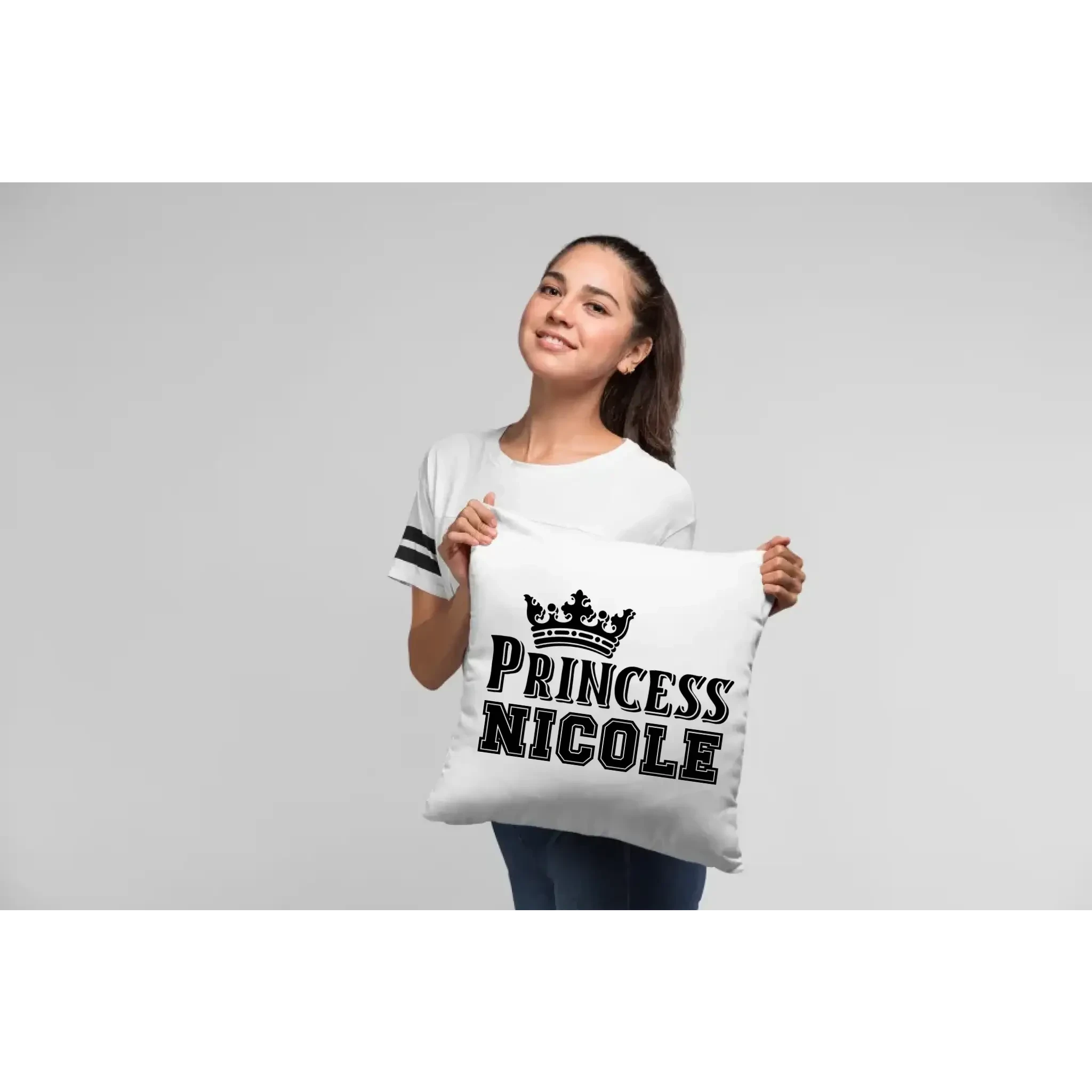 PRINCESS + WUNSCHNAME • Kissen 40x40 cm • Exklusivdesign • personalisiert