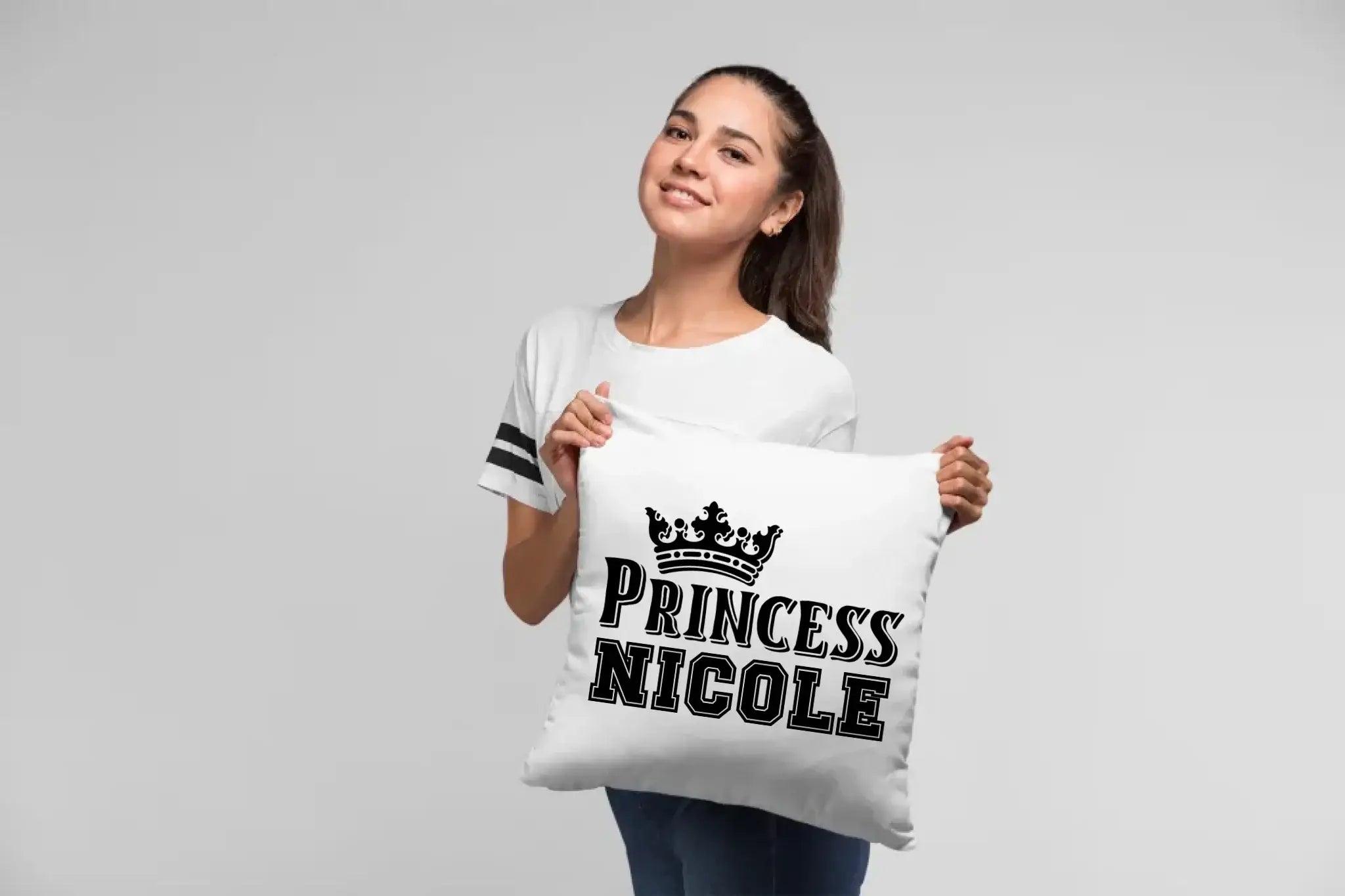 PRINCESS + WUNSCHNAME • Kissen 40x40 cm • Exklusivdesign • personalisiert