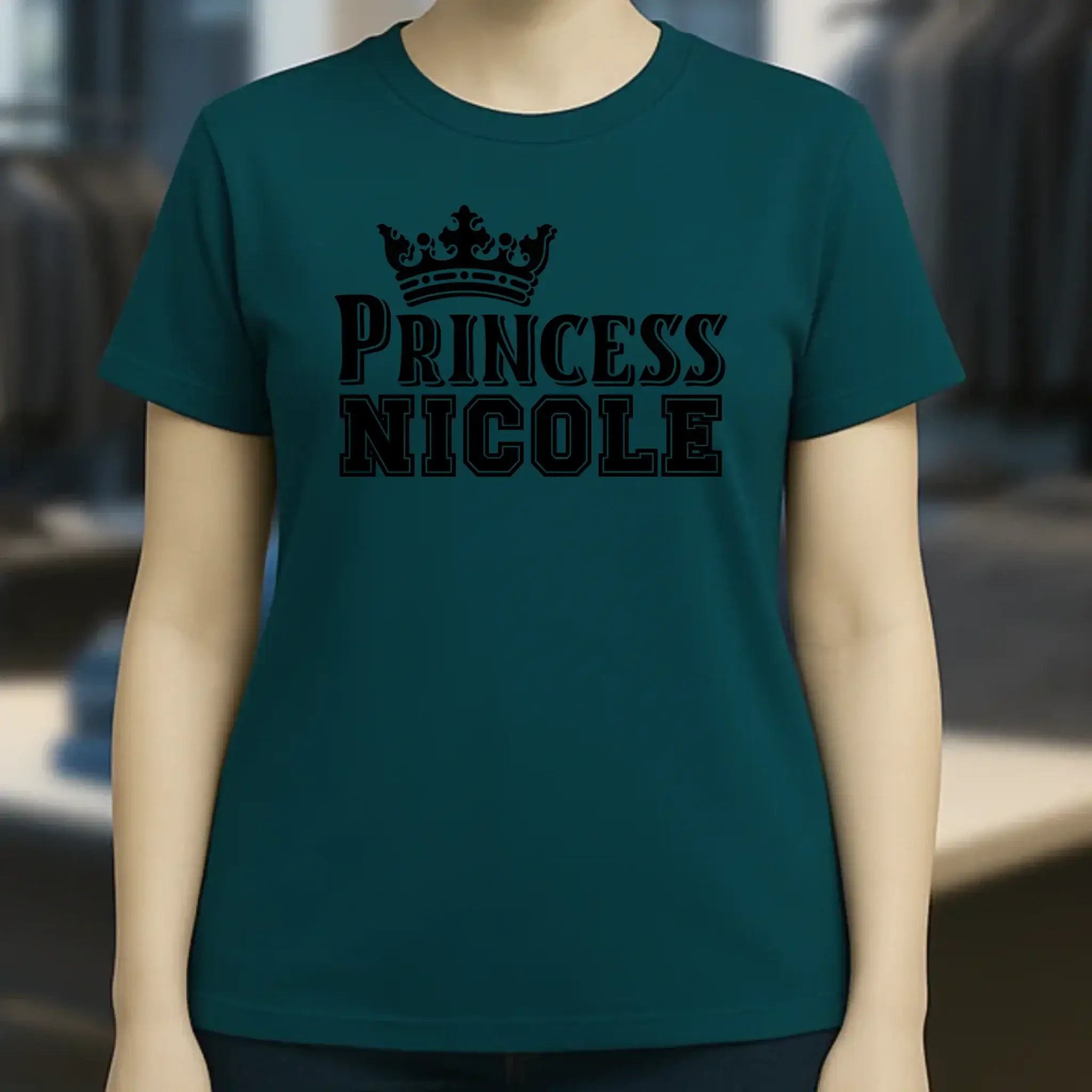 PRINCESS + WUNSCHNAME • Ladies Premium T-Shirt XS-2XL aus Bio-Baumwolle für Damen • Exklusivdesign • personalisiert