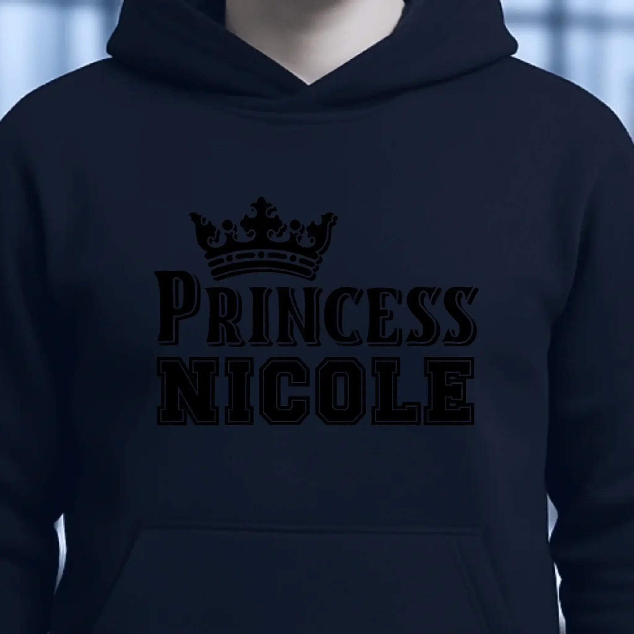 PRINCESS + WUNSCHNAME • Unisex Premium Hoodie XS-5XL aus Bio-Baumwolle für Damen & Herren • Exklusivdesign • personalisiert