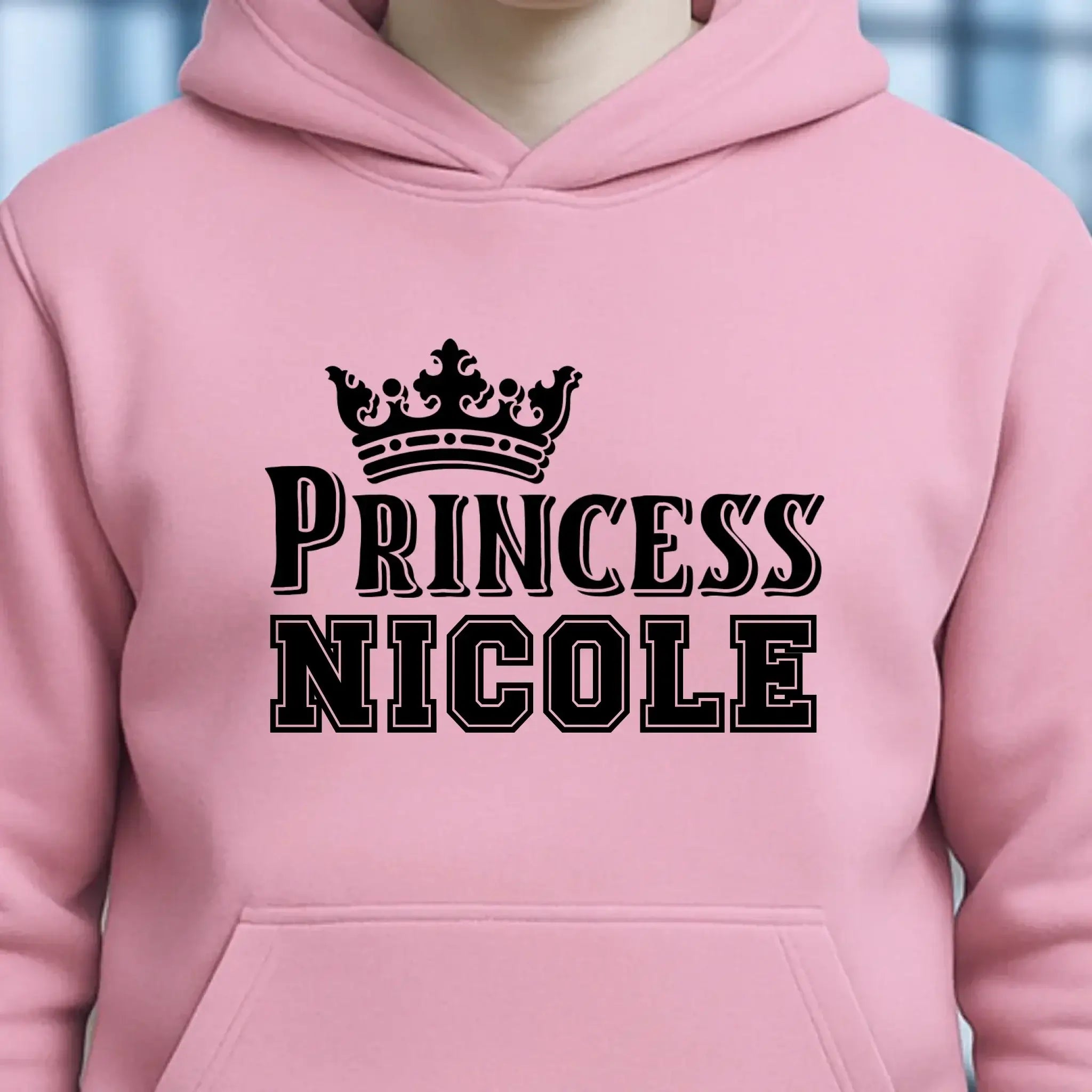 PRINCESS + WUNSCHNAME • Unisex Premium Hoodie XS-5XL aus Bio-Baumwolle für Damen & Herren • Exklusivdesign • personalisiert