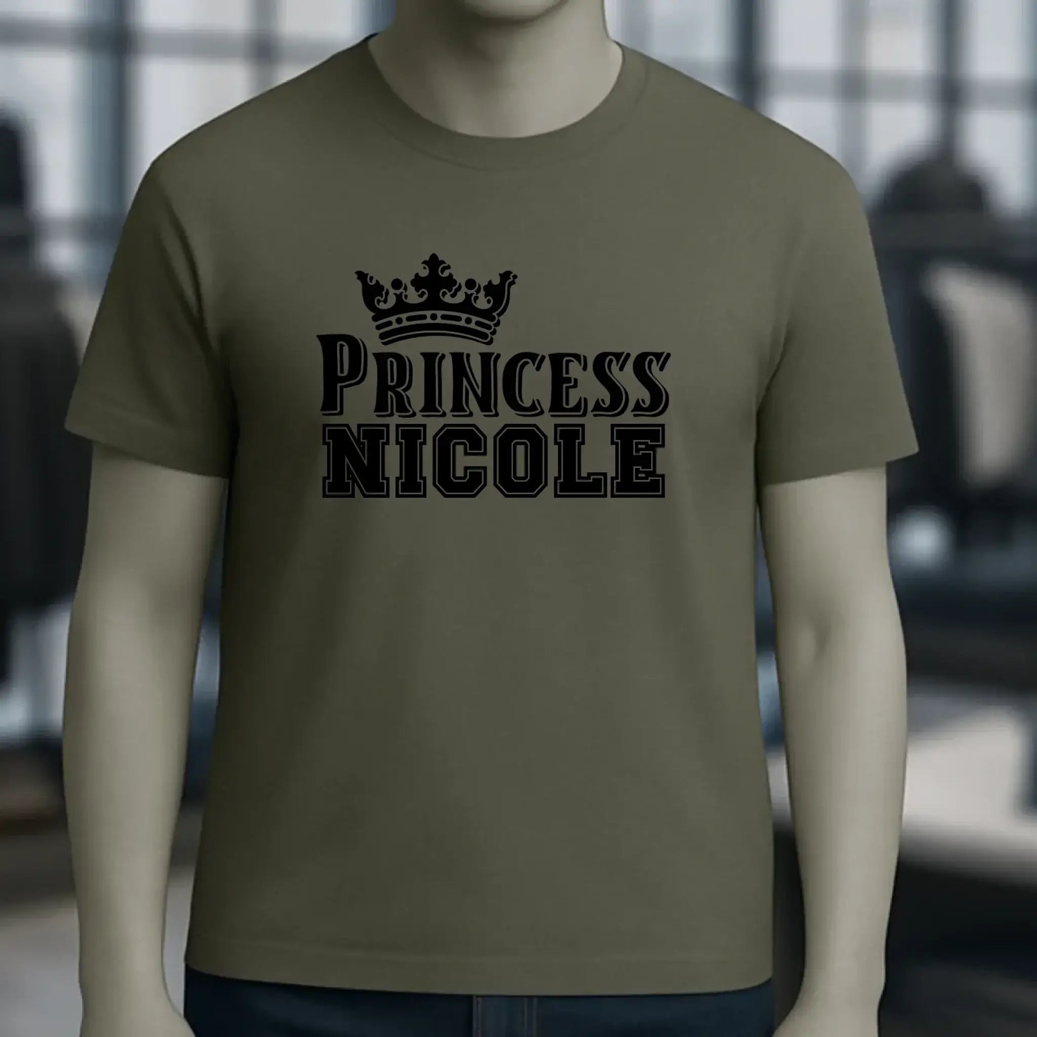PRINCESS + WUNSCHNAME • Unisex Premium T-Shirt XS-5XL aus Bio-Baumwolle für Damen & Herren • Exklusivdesign • personalisiert