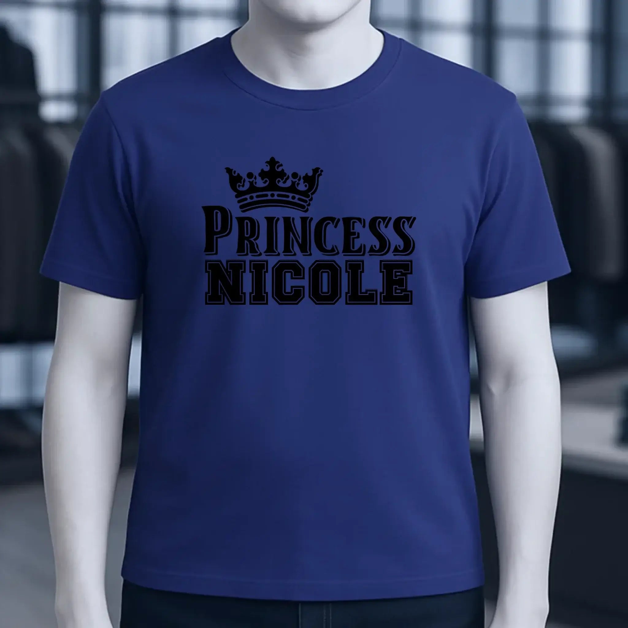PRINCESS + WUNSCHNAME • Unisex Premium T-Shirt XS-5XL aus Bio-Baumwolle für Damen & Herren • Exklusivdesign • personalisiert