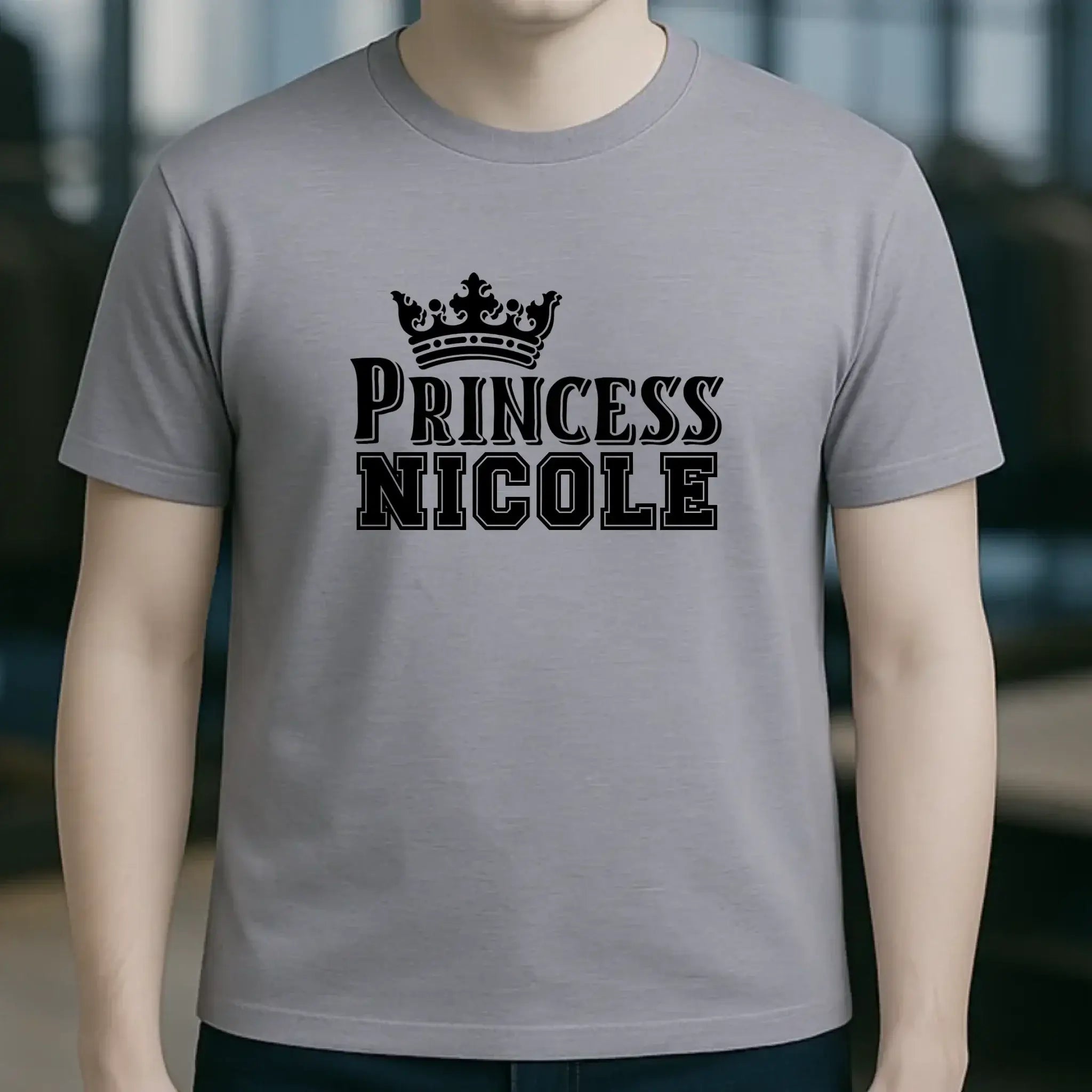 PRINCESS + WUNSCHNAME • Unisex Premium T-Shirt XS-5XL aus Bio-Baumwolle für Damen & Herren • Exklusivdesign • personalisiert
