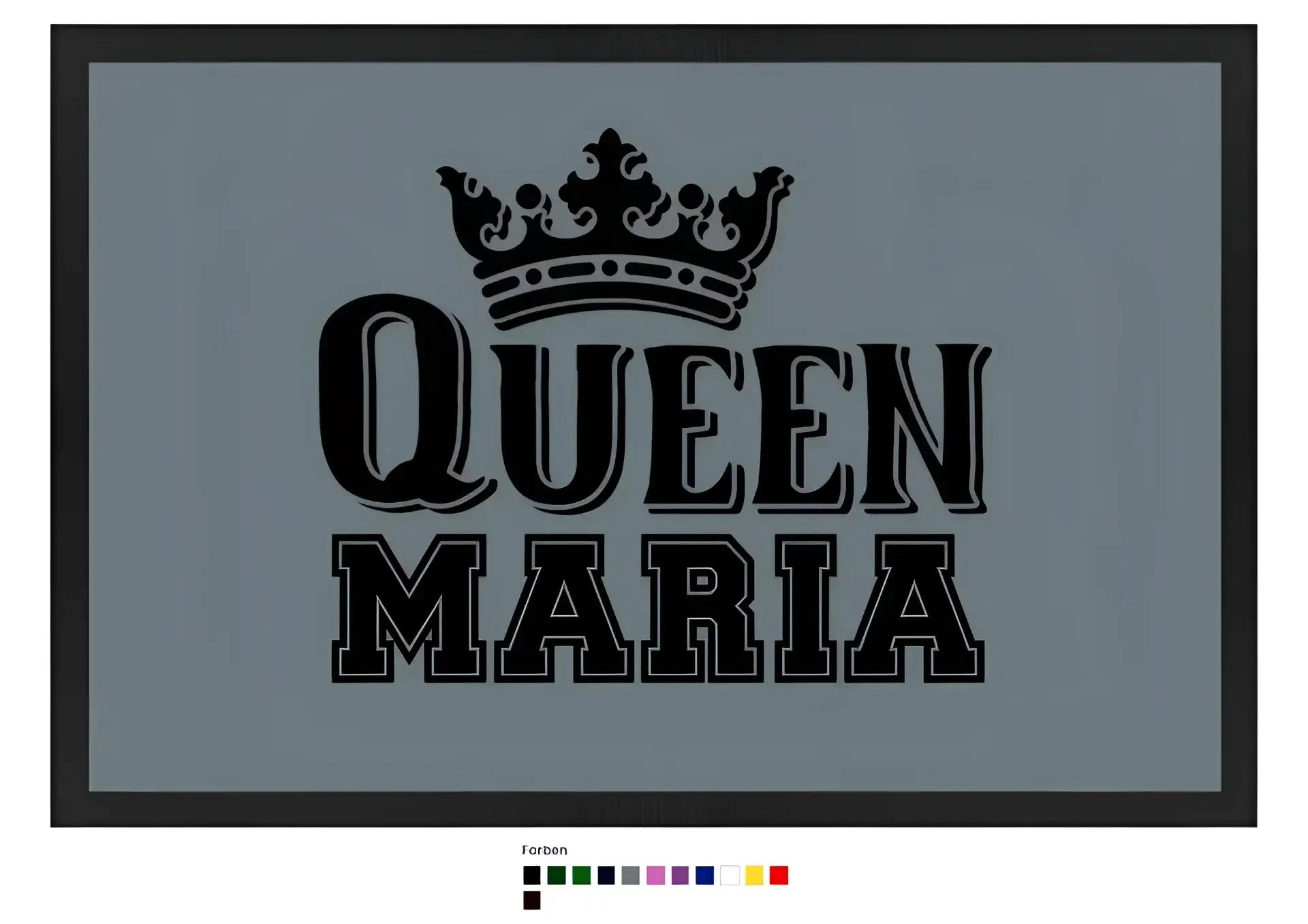 QUEEN + WUNSCHNAME • Fußmatte • Exklusivdesign • personalisiert