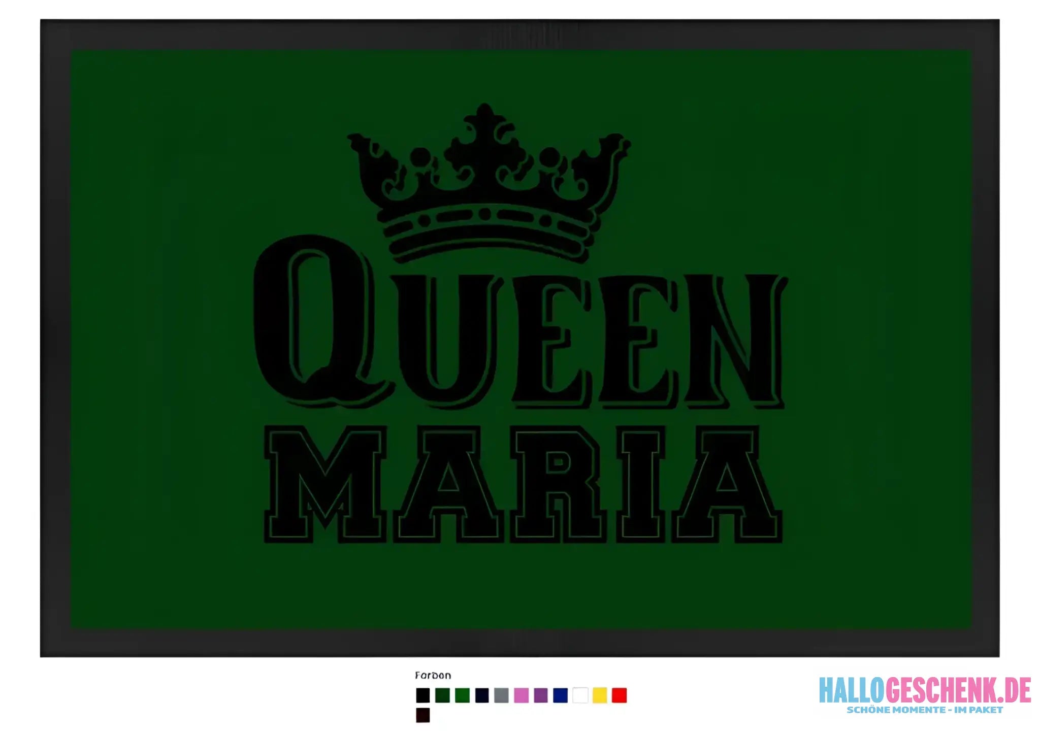 QUEEN + WUNSCHNAME • Fußmatte • Exklusivdesign • personalisiert