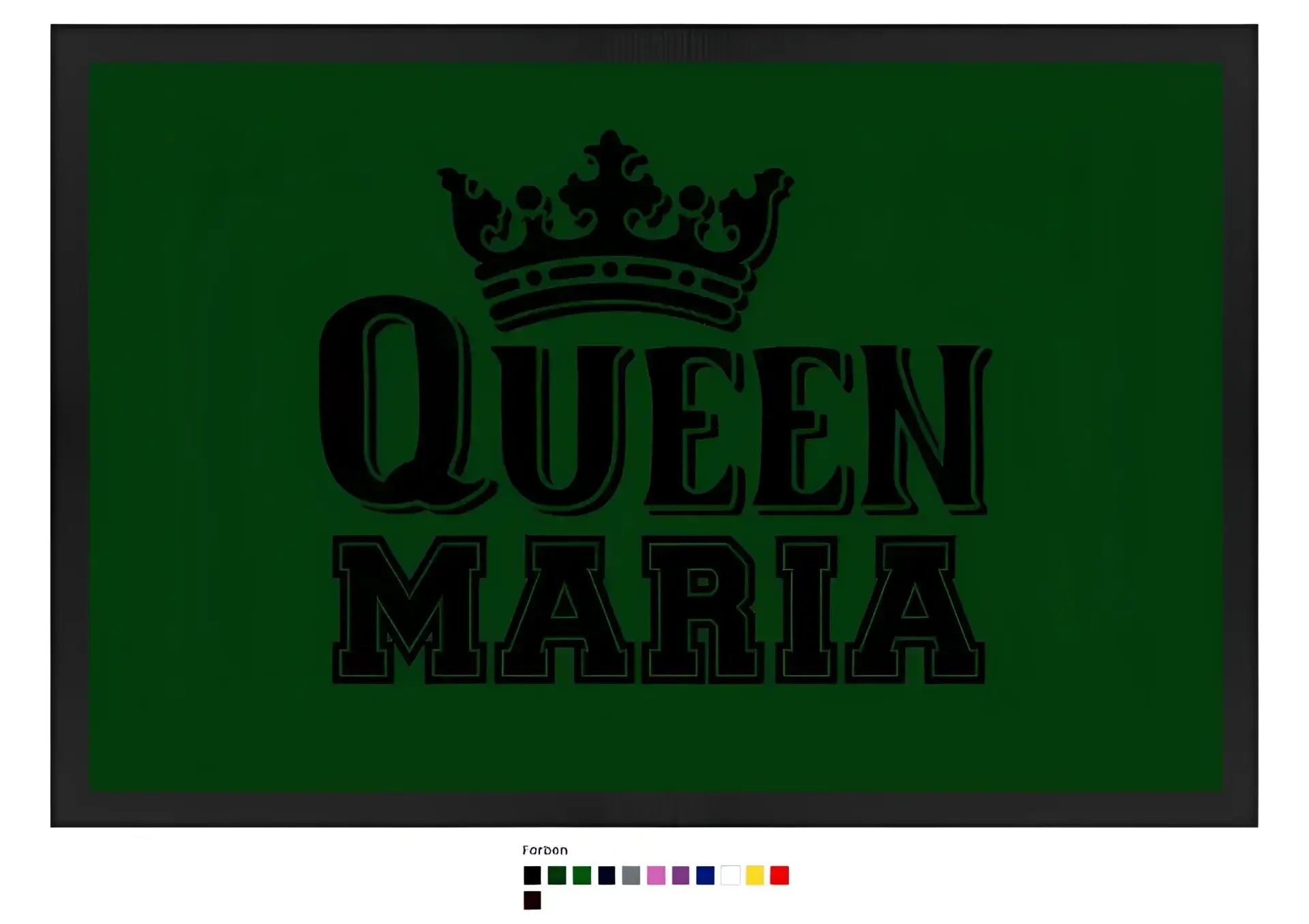 QUEEN + WUNSCHNAME • Fußmatte • Exklusivdesign • personalisiert