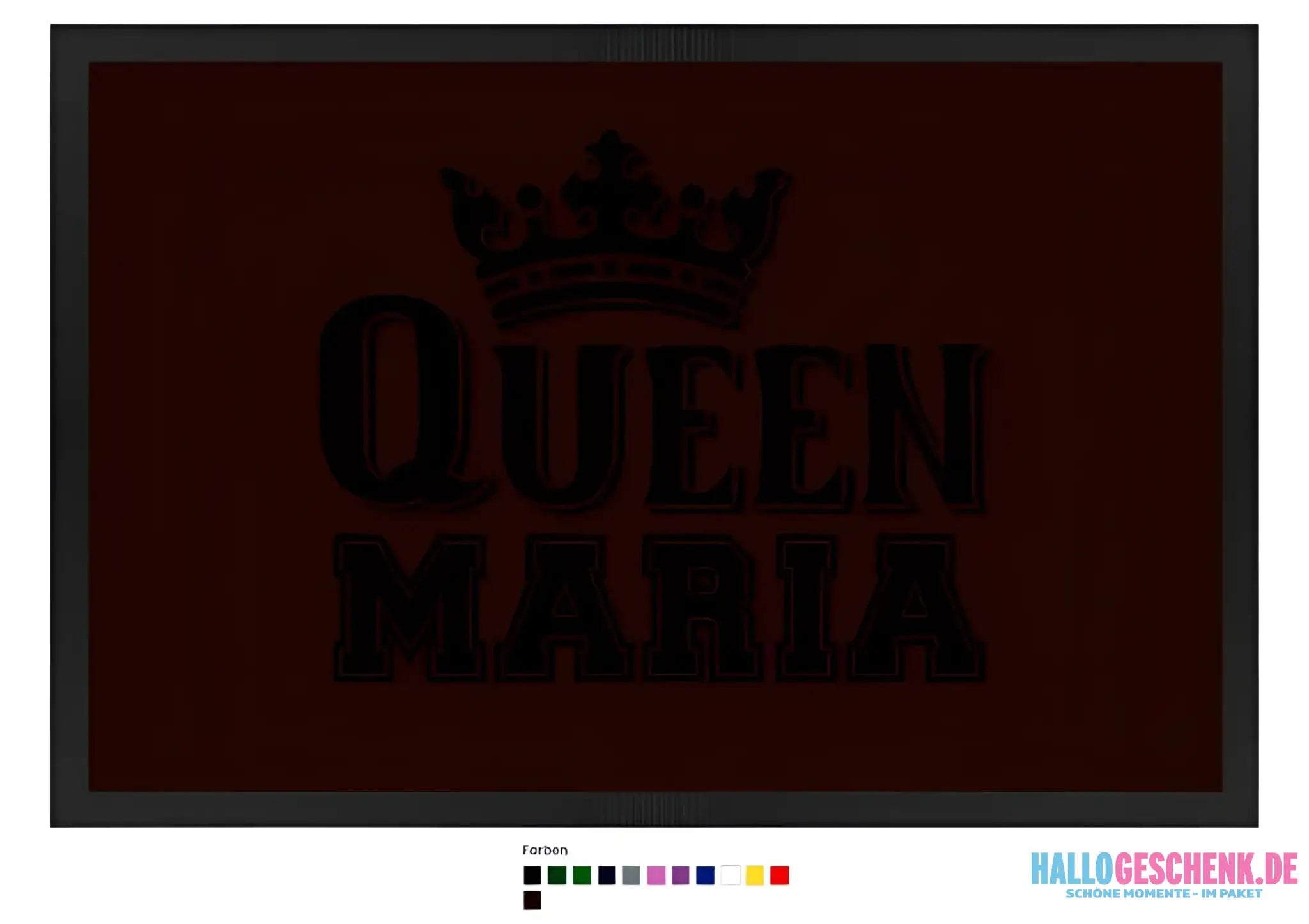 QUEEN + WUNSCHNAME • Fußmatte • Exklusivdesign • personalisiert