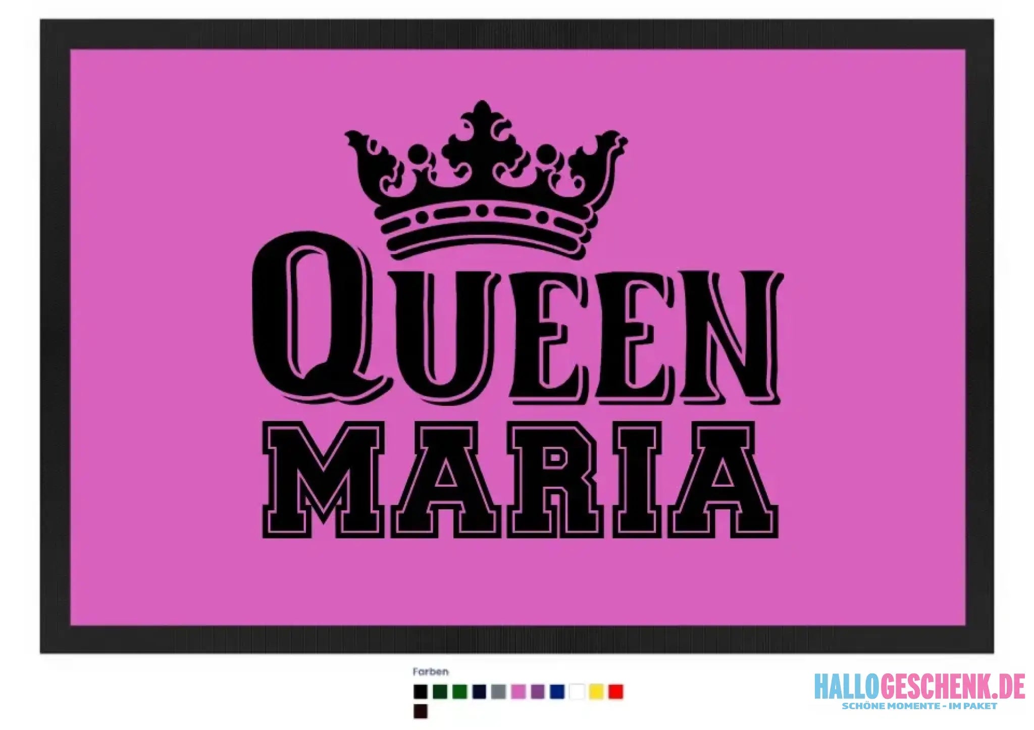QUEEN + WUNSCHNAME • Fußmatte • Exklusivdesign • personalisiert